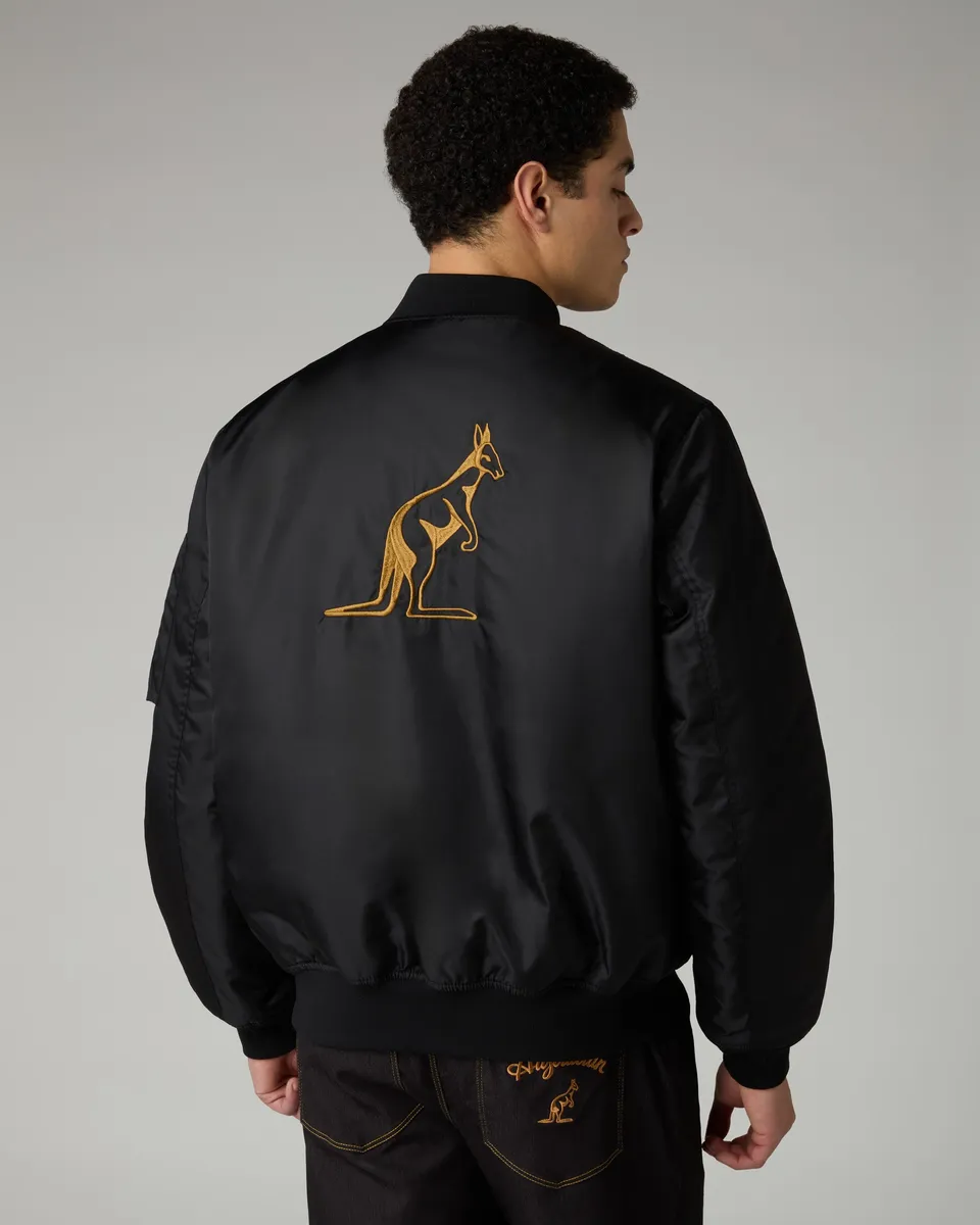 australian-archive-bomber-jacket-giubbotto-nylon-twill-nero image 1