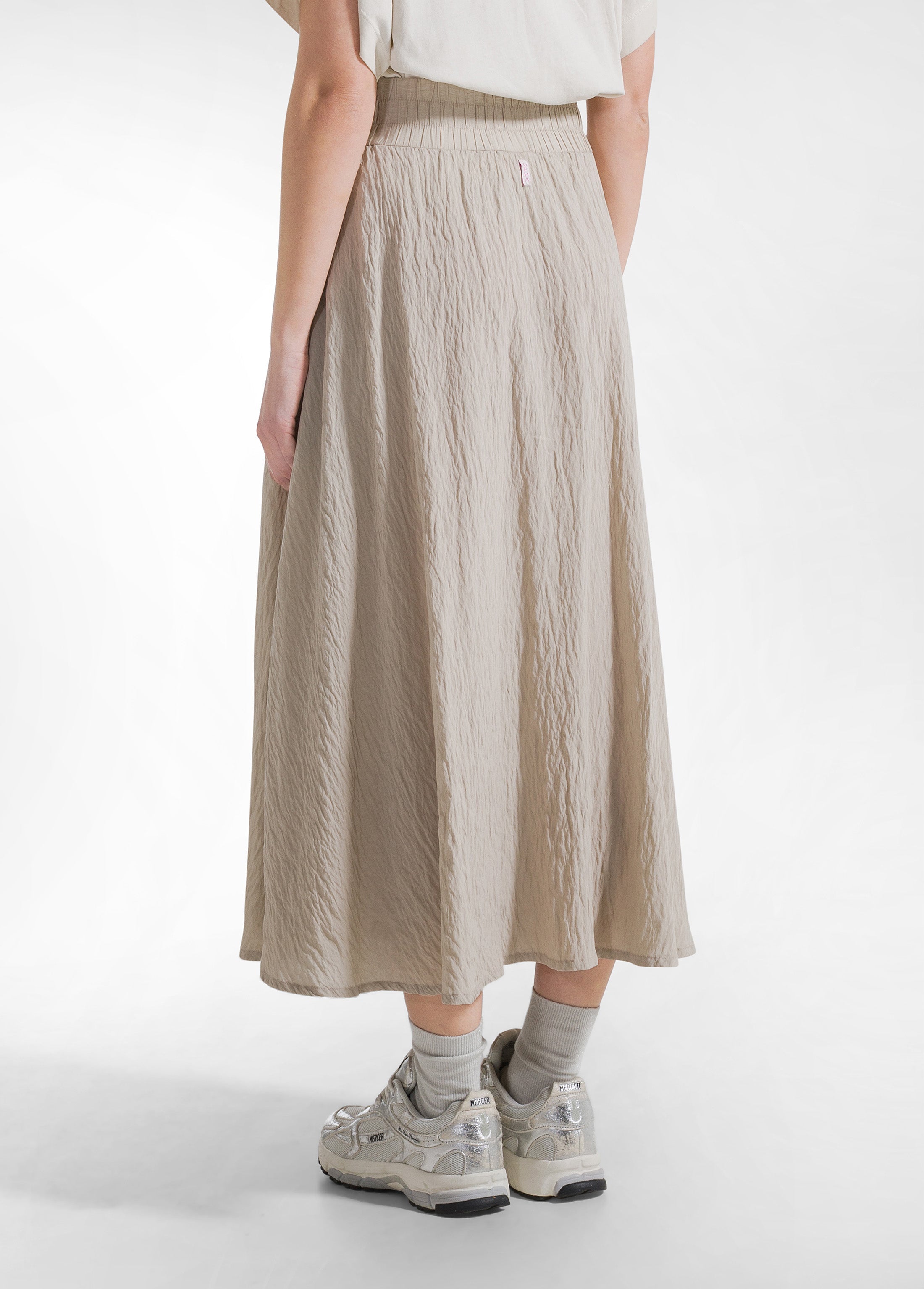 deha-d42628-gonna-in-viscosa-effetto-stropicciato-beige image 3