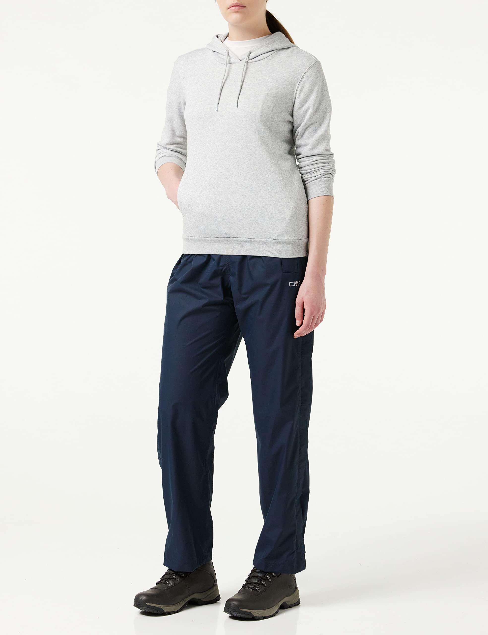 cmp-pant-rain-donna-con-zip-laterali-lunghe-pantaloni-antipioggia-sport image 2