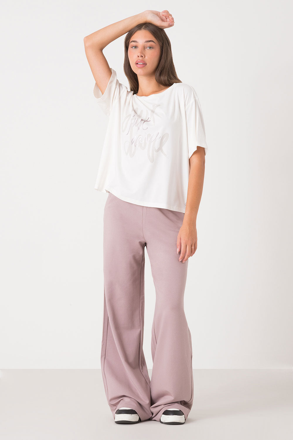 dimensione-danza-t-shirt-over-con-stampa-tono-su-tono-donna image 8