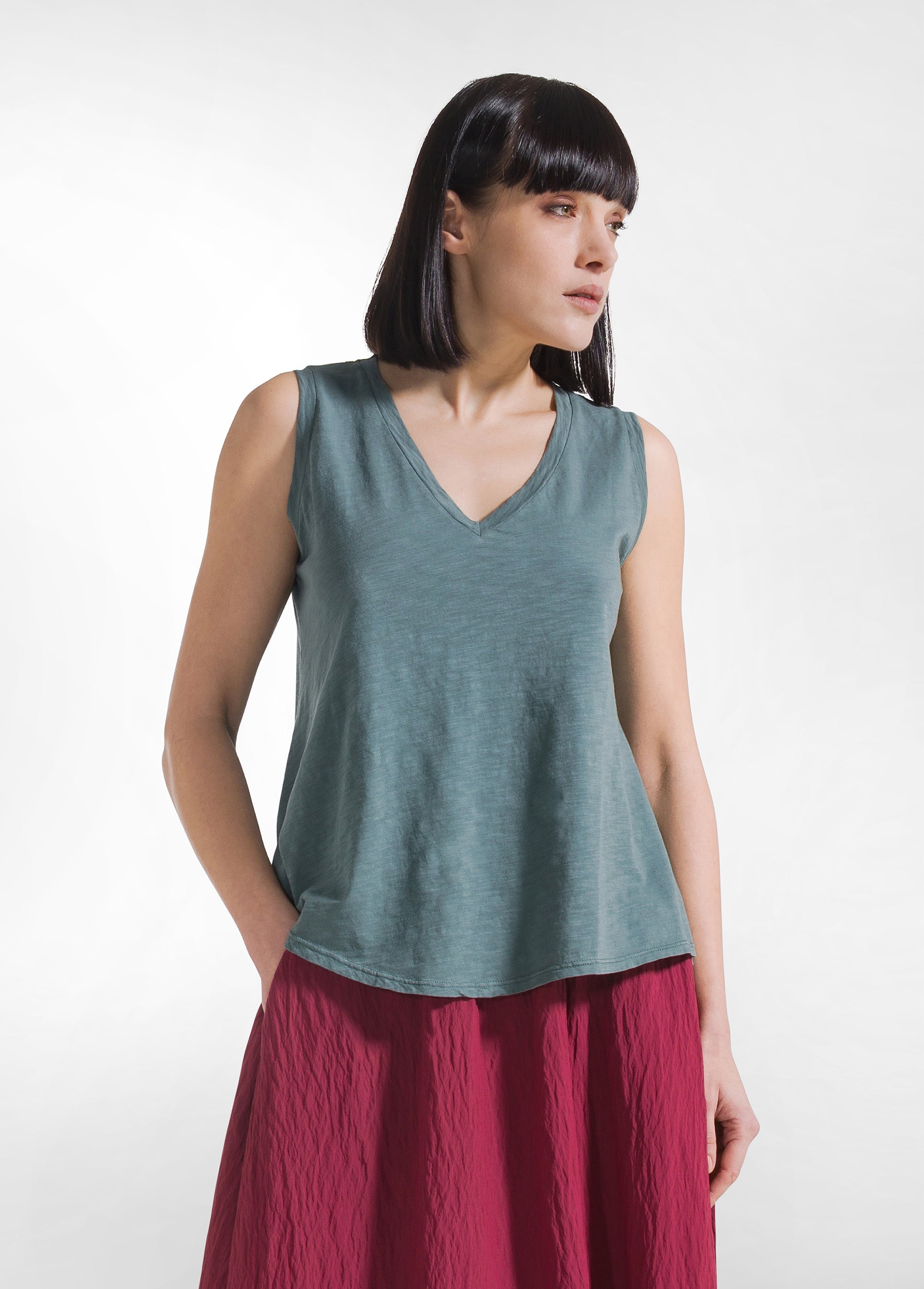 deha-top-fluido-in-jersey-fiammato-verde-d42510 image 1