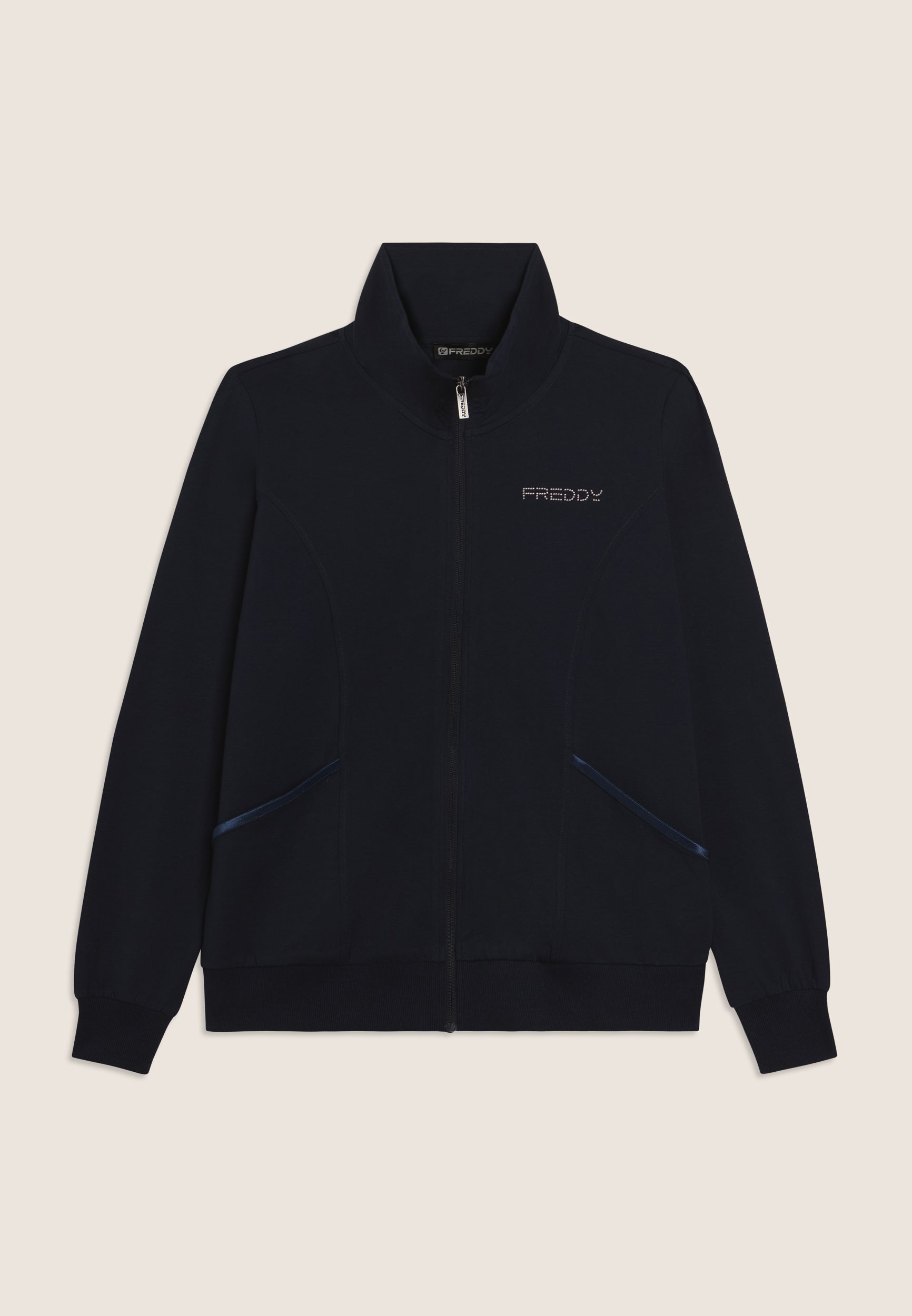 freddy-felpa-collo-alto-con-zip-in-jersey-elasticizzato image 5