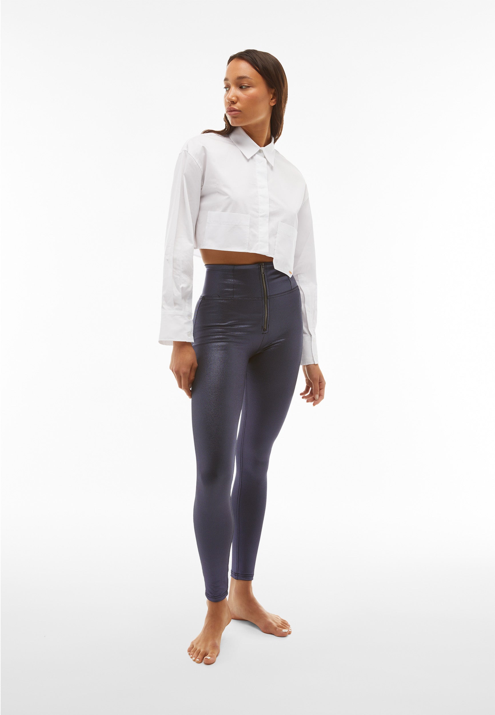 freddy-pantaloni-push-up-wr-up-vita-altissima-effetto-metallizzato-d-i-w-o image 2