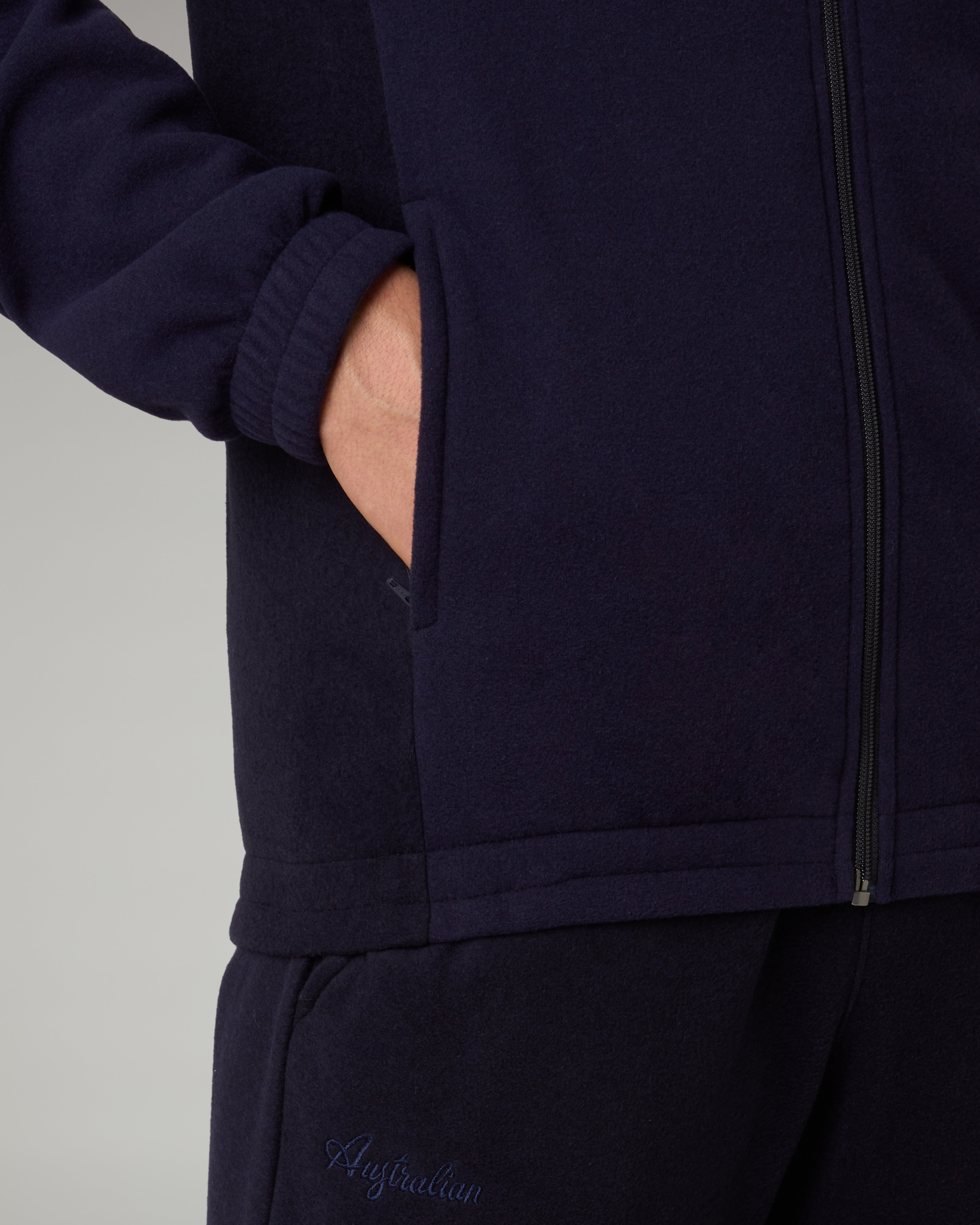 australian-posh-softech-tracksuit-tuta-blu-cosmo-full-zip-made-in-italy image 5