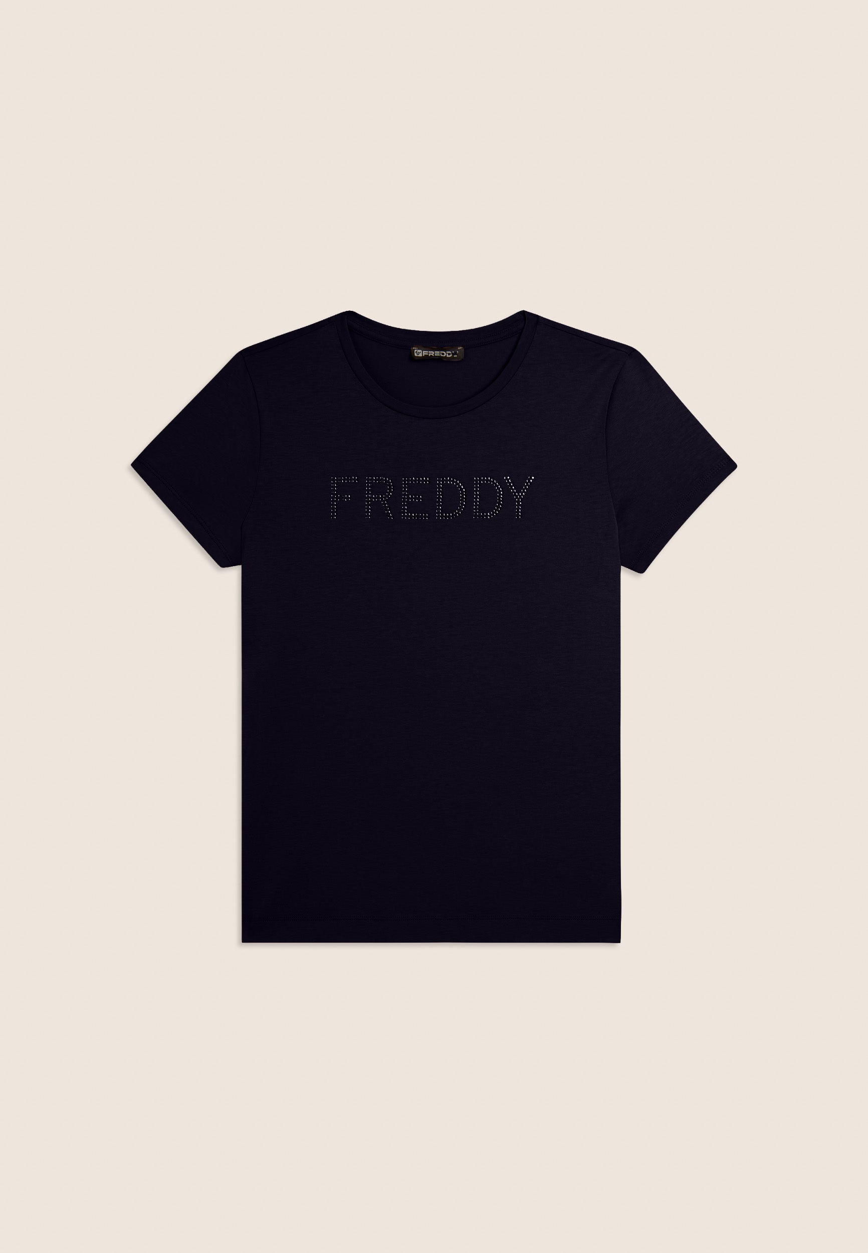 freddy-t-shirt-manica-corta-girocollo-logo-freddy-in-strass image 8