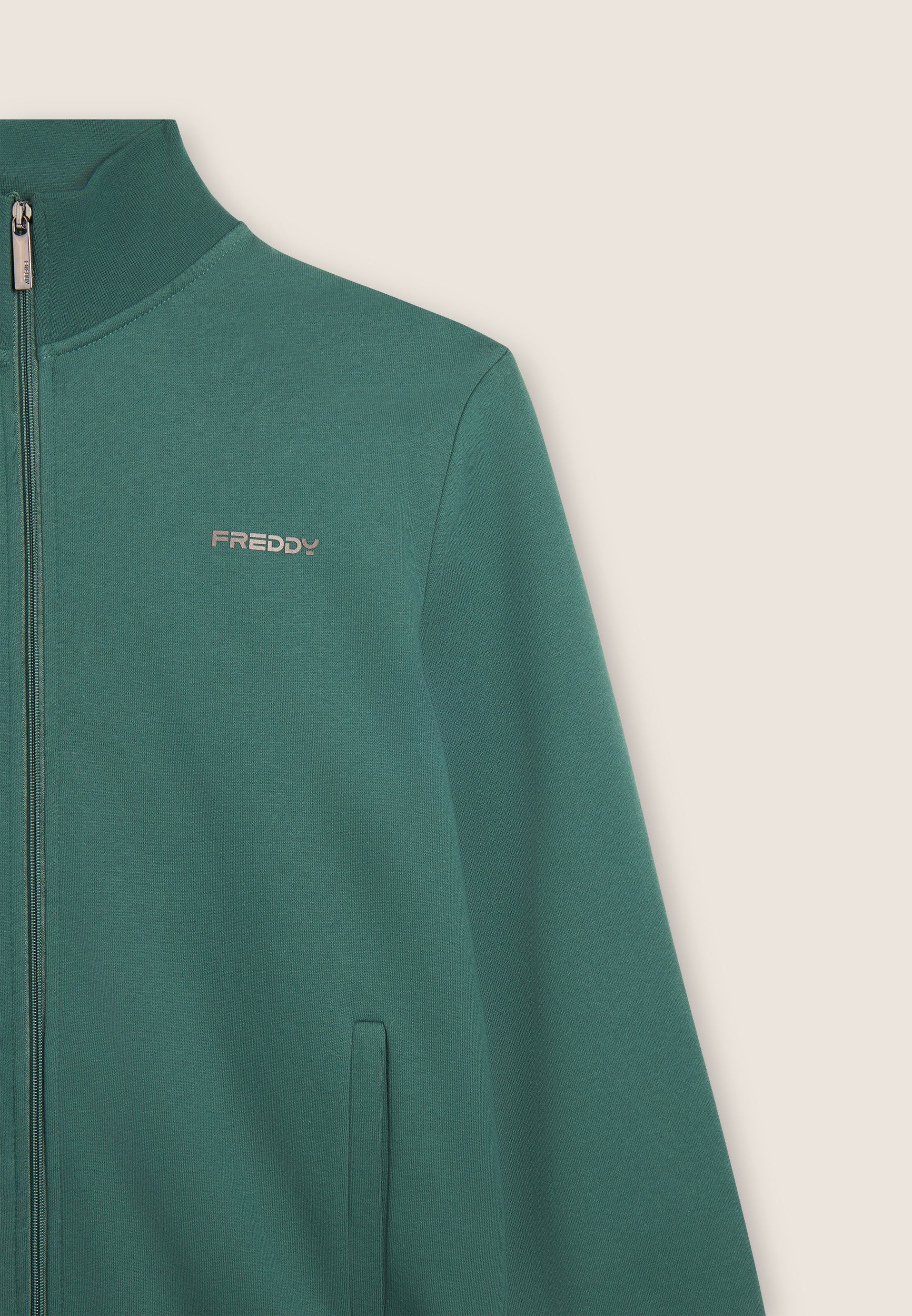 freddy-felpa-uomo-full-zip-collo-alto-in-cotone image 7