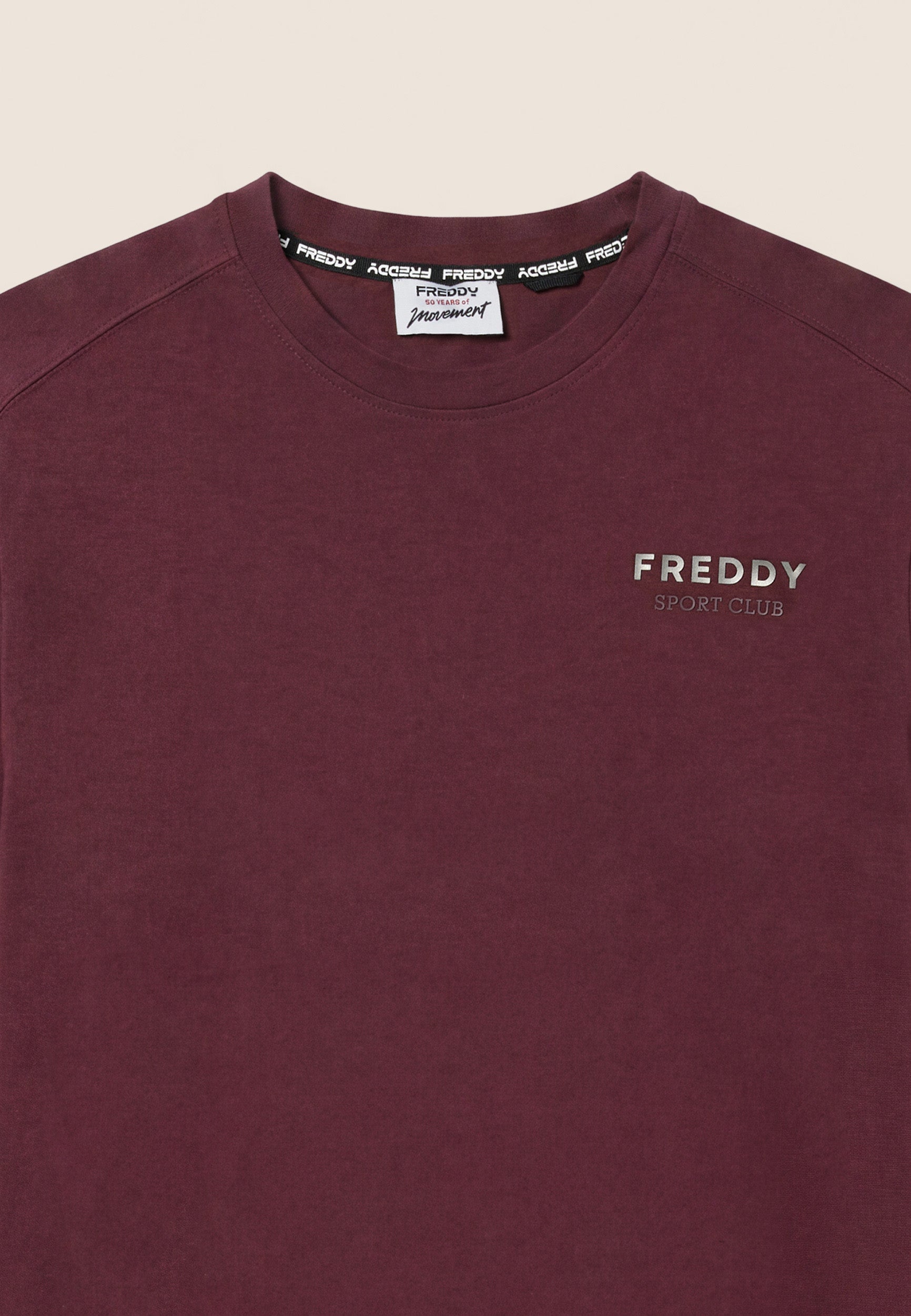 freddy-t-shirt-a-manica-lunga-da-uomo-regular-in-cotone-sport-club image 7