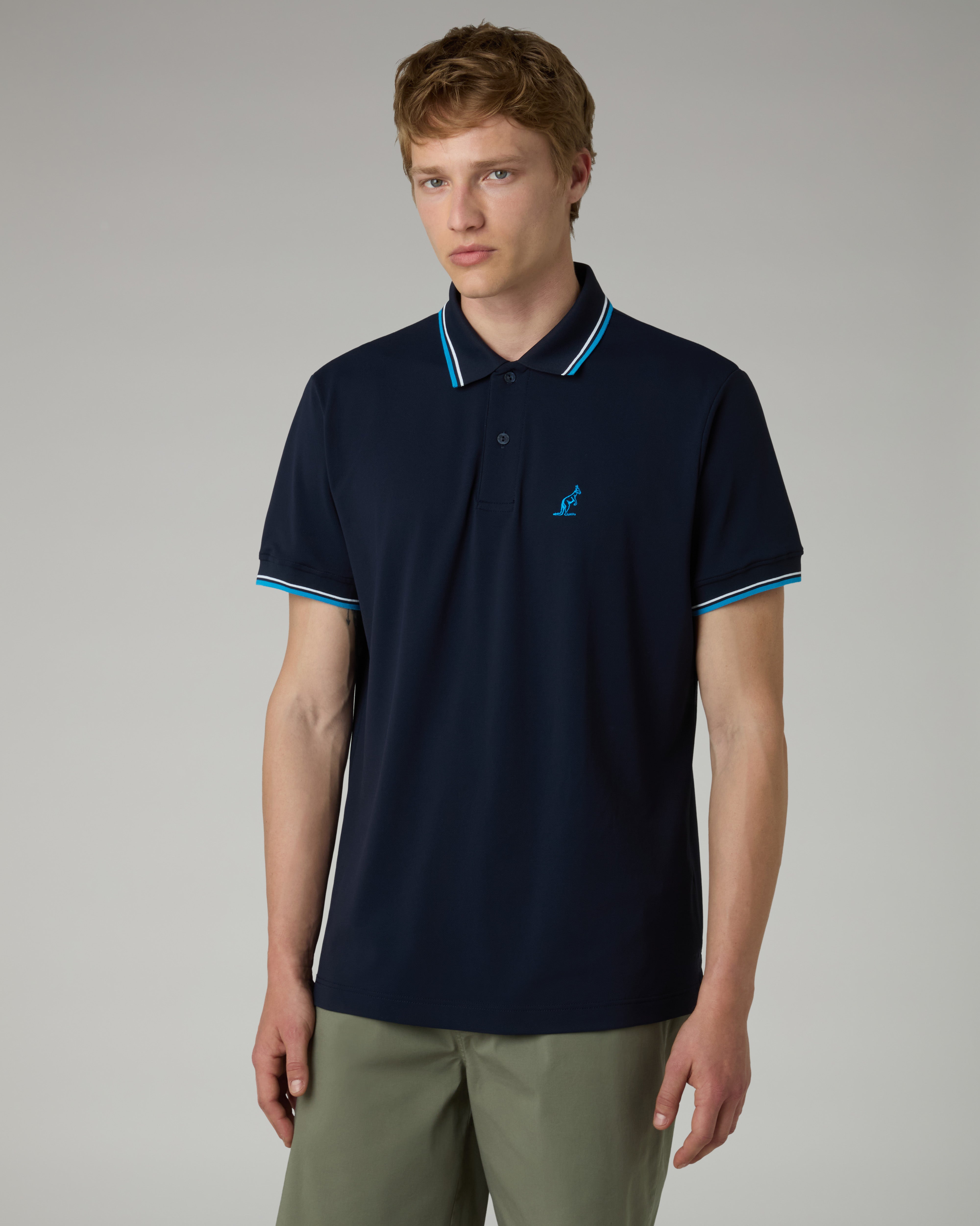 australian-2-stripes-polo-shirt-polo-tecnica-blu-navy-collo-rigato image 1