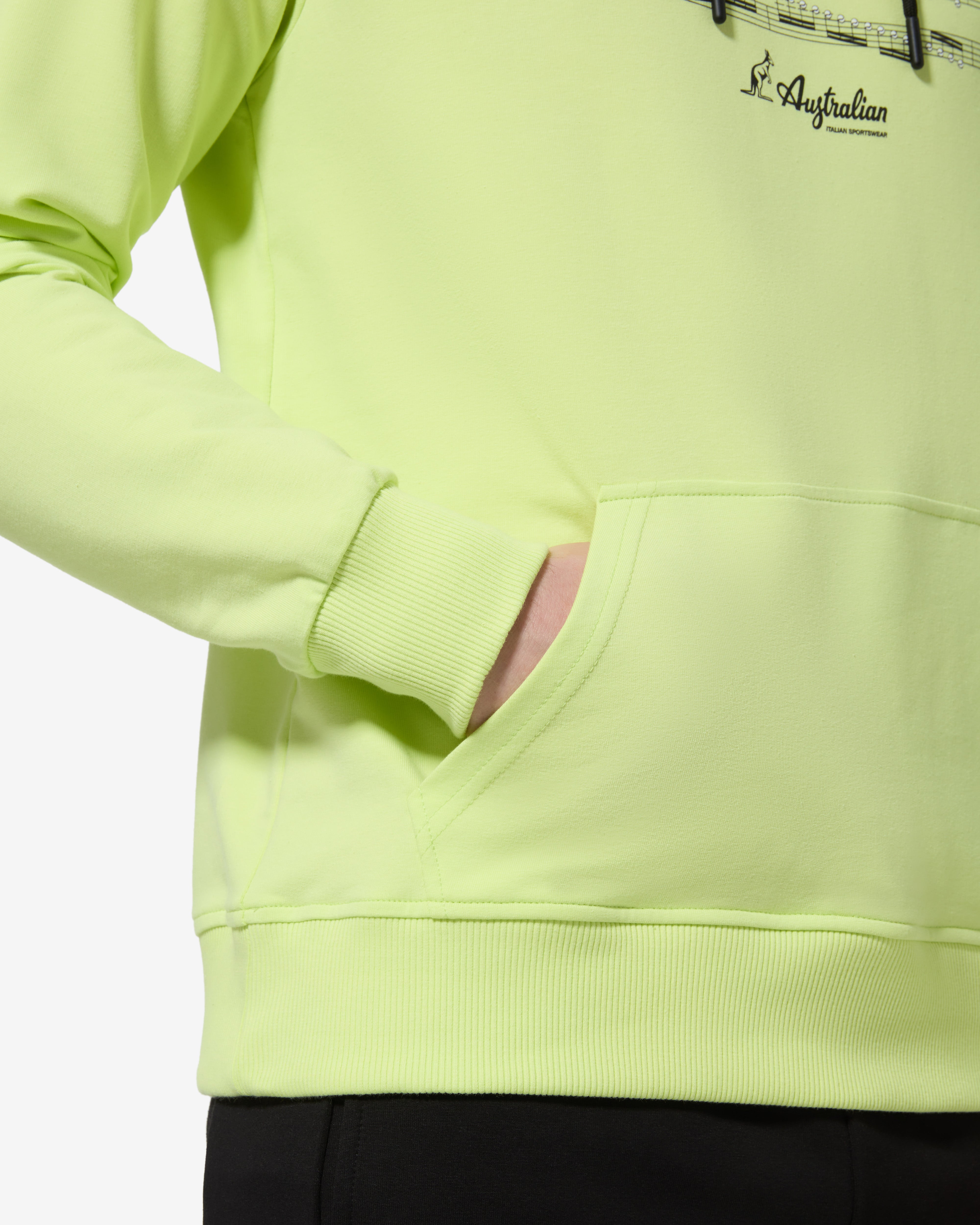 australian-symphony-hoodie-uomo-felpa-cotone-con-cappuccio-lime image 5