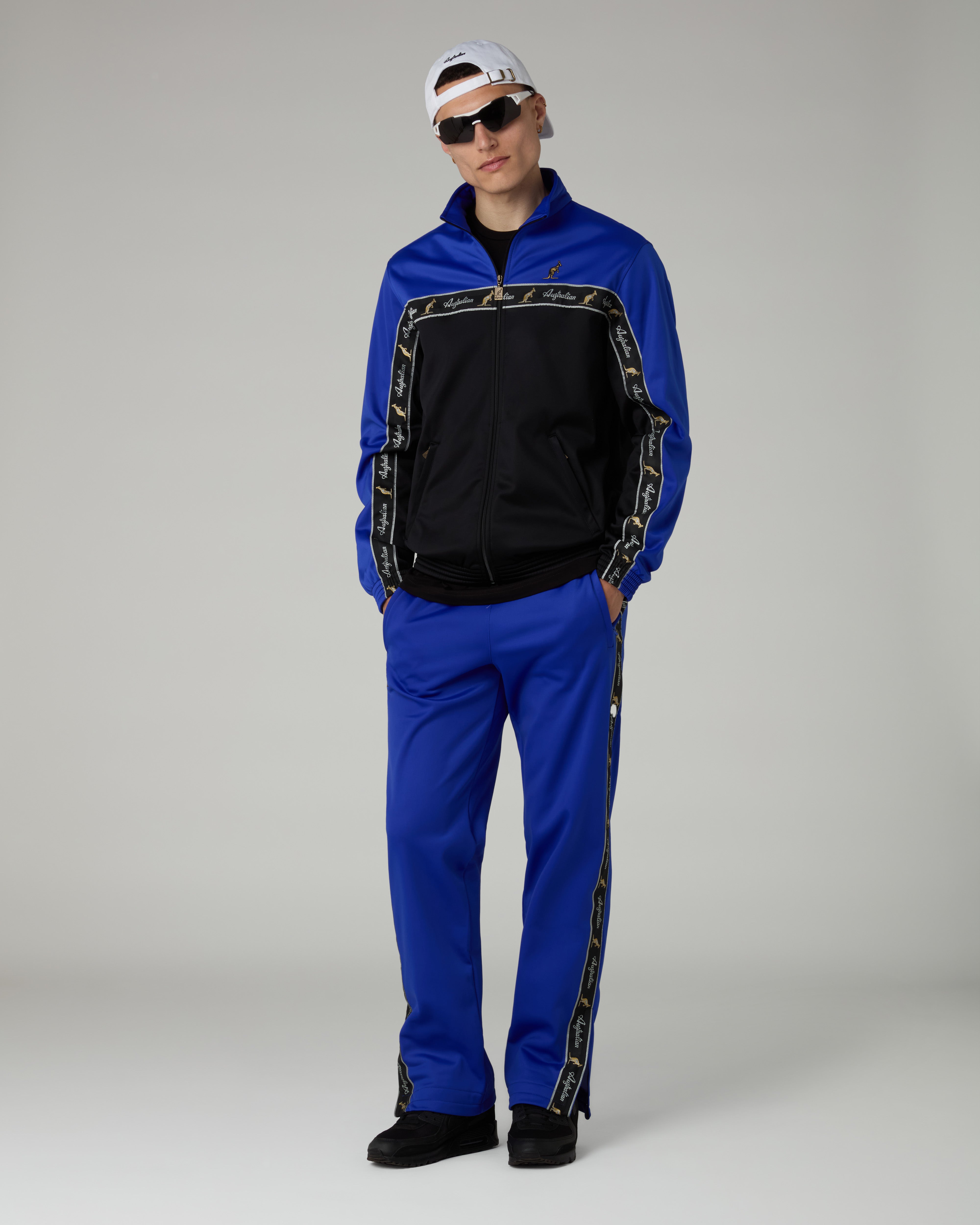 australian-acetate-track-pants-pantalone-tuta-acetato-blu-fiordaliso-con-zip image 2