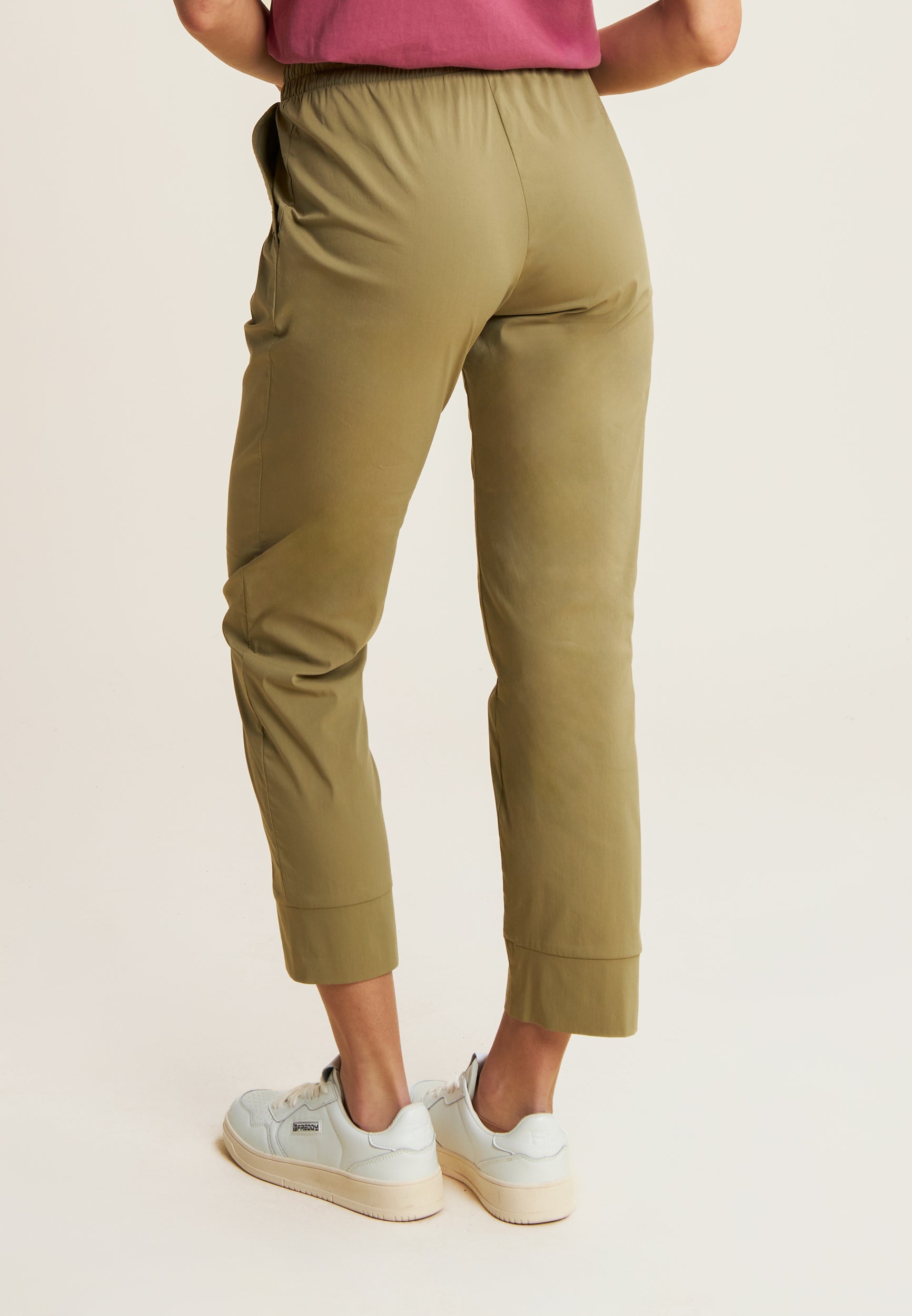 freddy-pantaloni-in-popeline-elasticizzato-regular-fit image 3