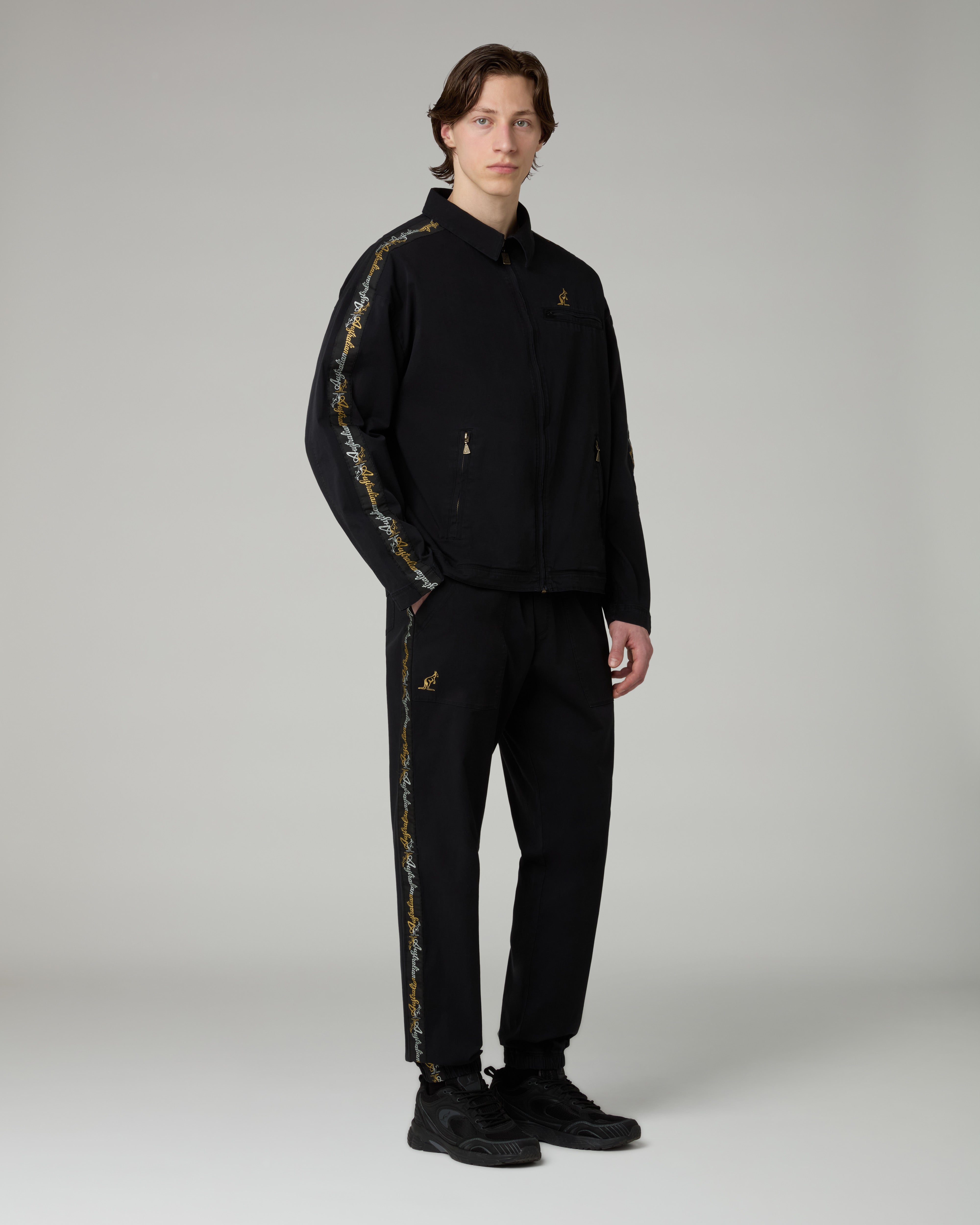 australian-tape-track-jacket-giacca-cotton-twill-con-banda-lux-made-in-italy image 2
