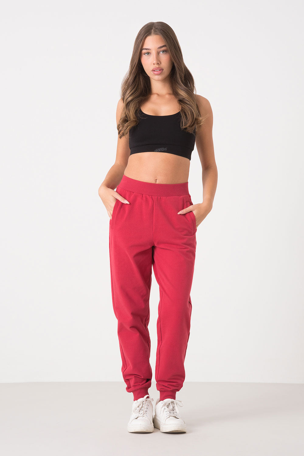 dimensione-danza-pantaloni-felpa-stretch-garzata-con-polsini-in-rib image 6
