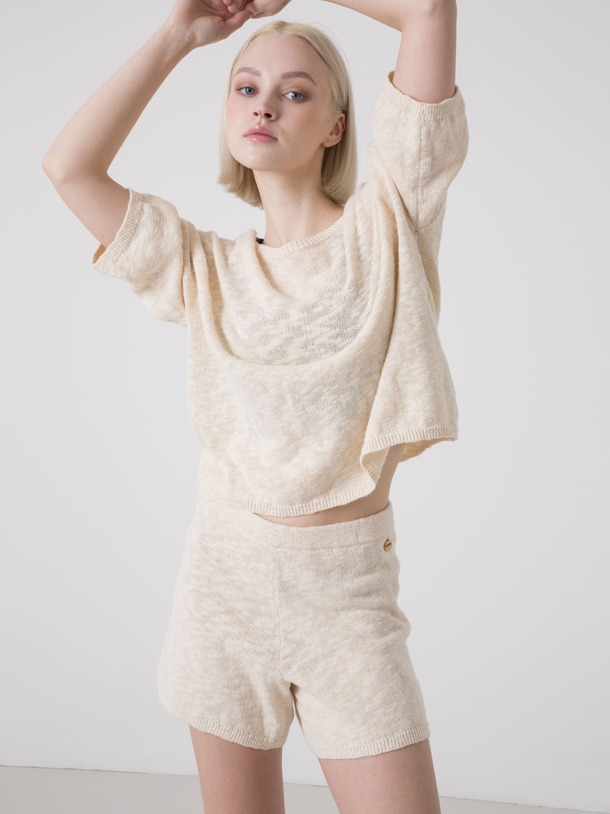 dimensione-danza-shorts-donna-in-maglia-dal-taglio-essenziale image 5