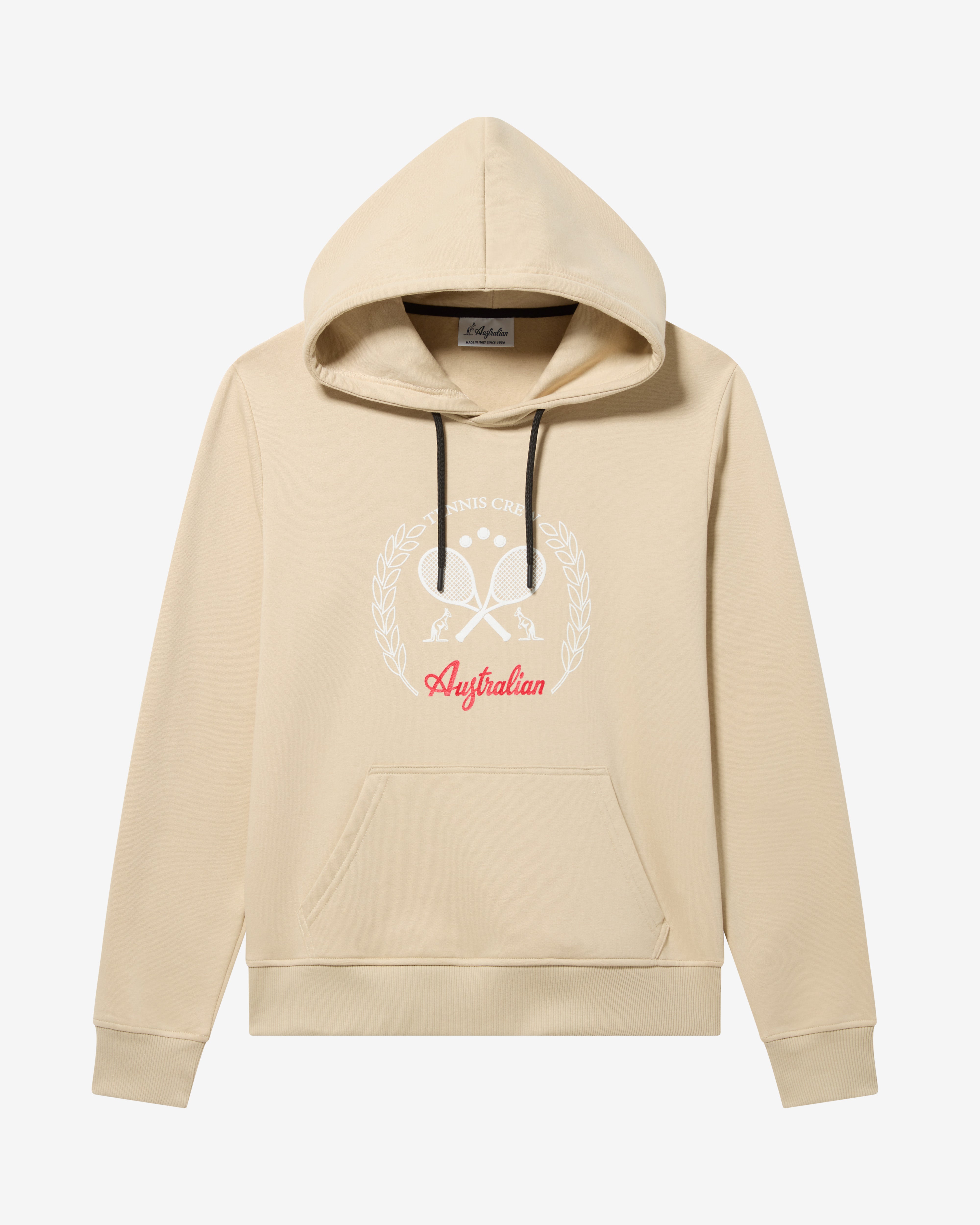 australian-tennis-crew-hoodie-sabbia-felpa-con-cappuccio image 5