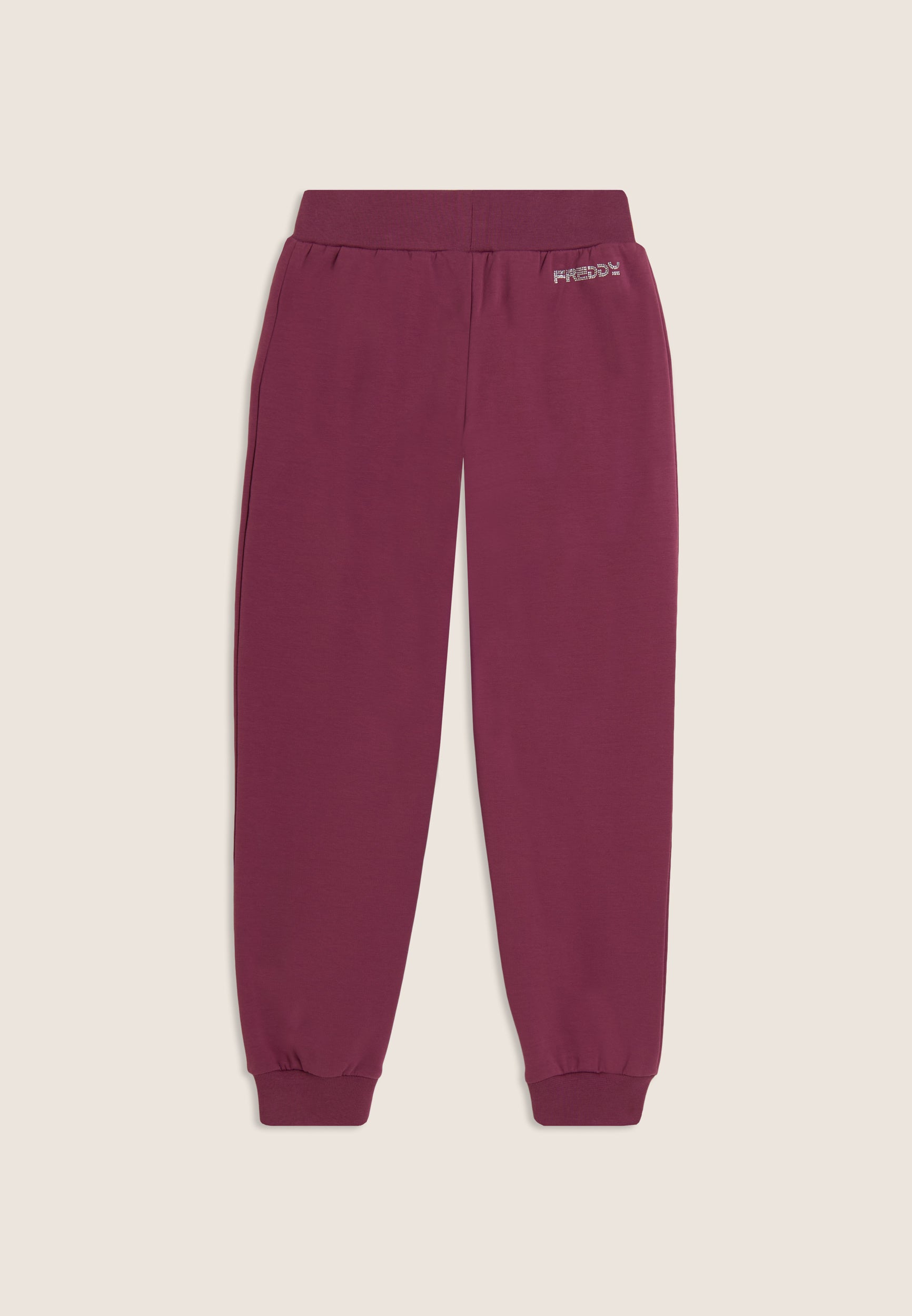 freddy-pantaloni-joggers-junior-in-cotone-con-strass image 5