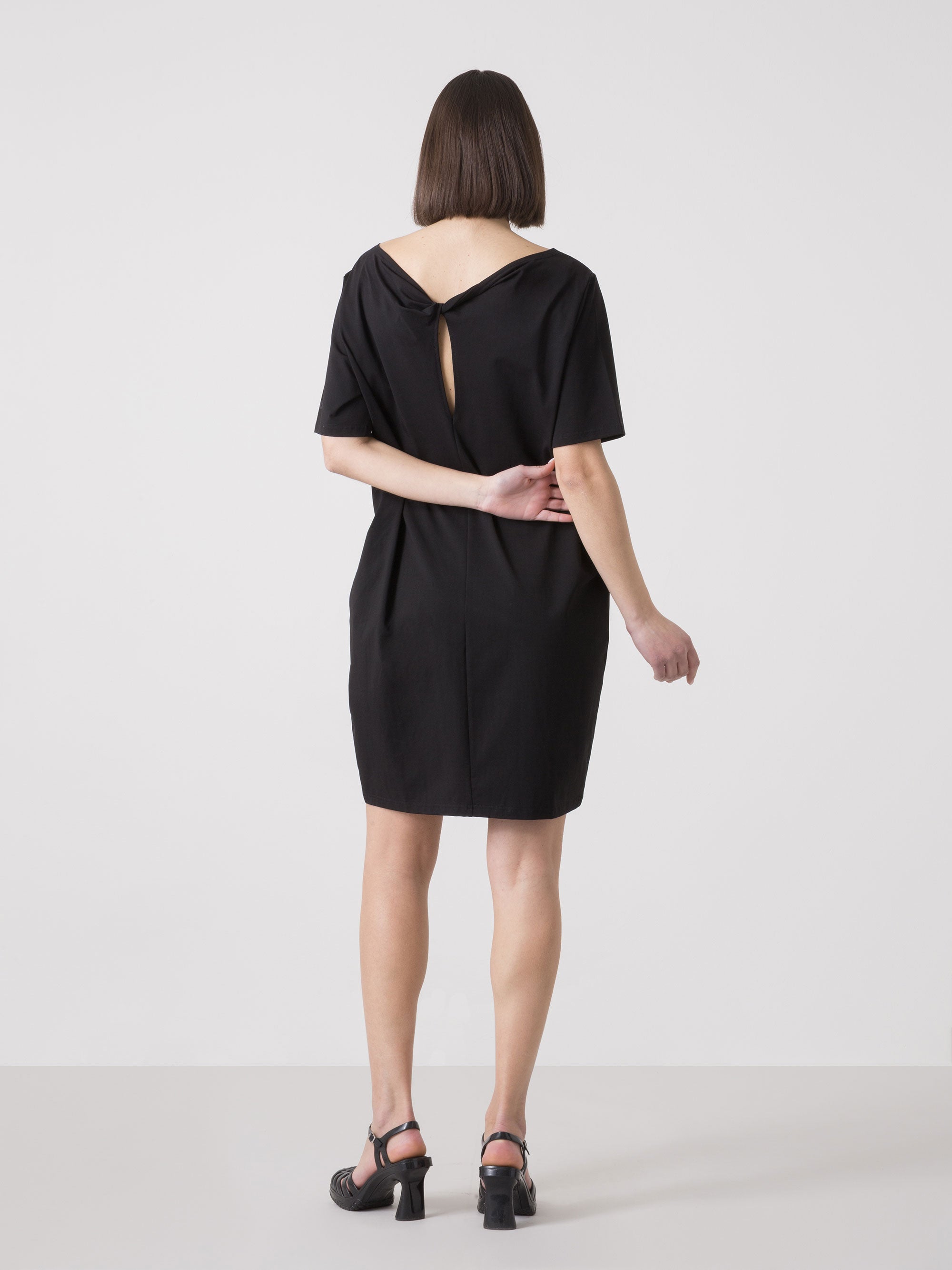 dimensione-danza-abito-donna-in-modal-jersey-stretch-scollo-a-barca-con-nodo-ret image 3