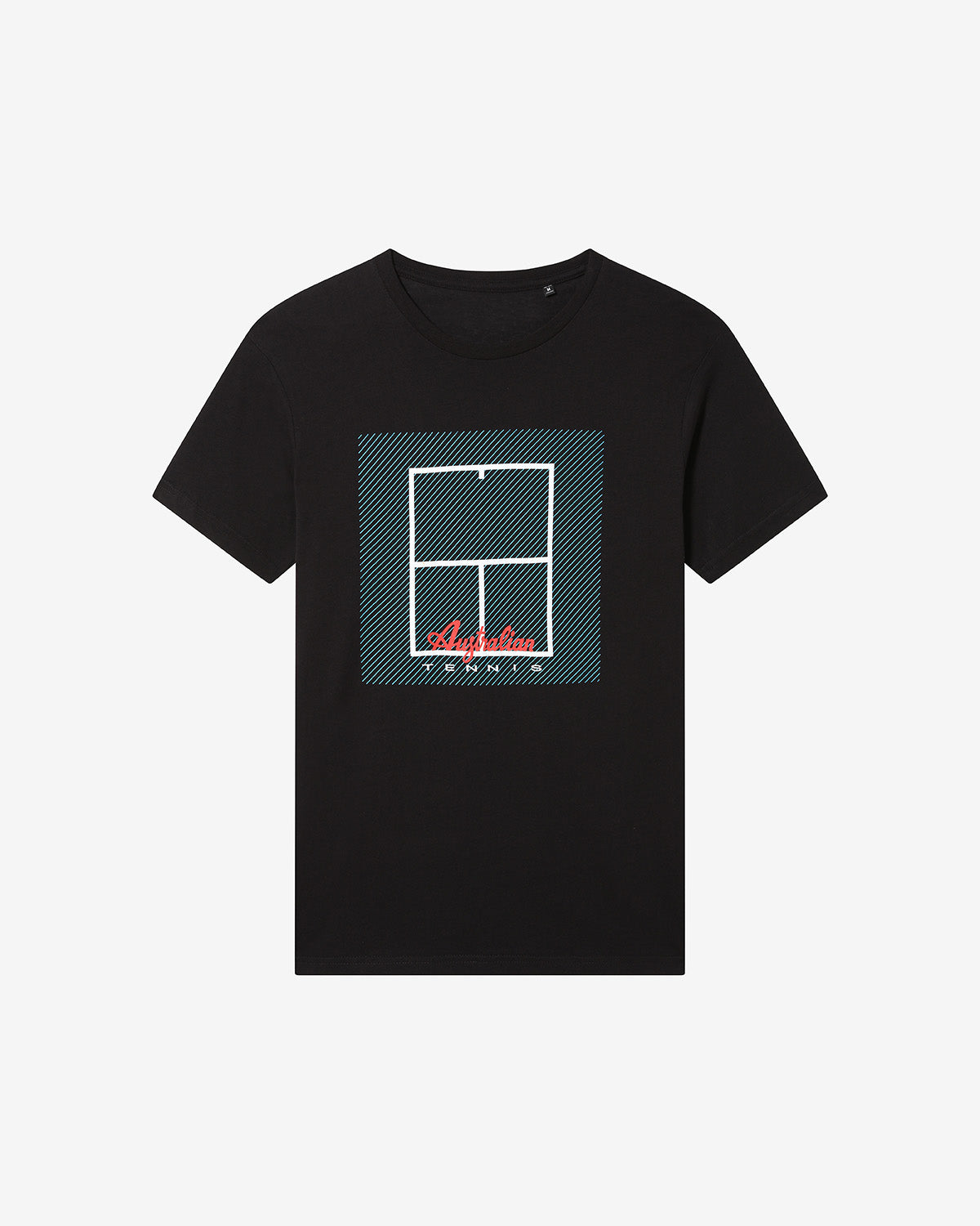 australian-tennis-court-t-shirt-maglietta-cotone-nera image 4