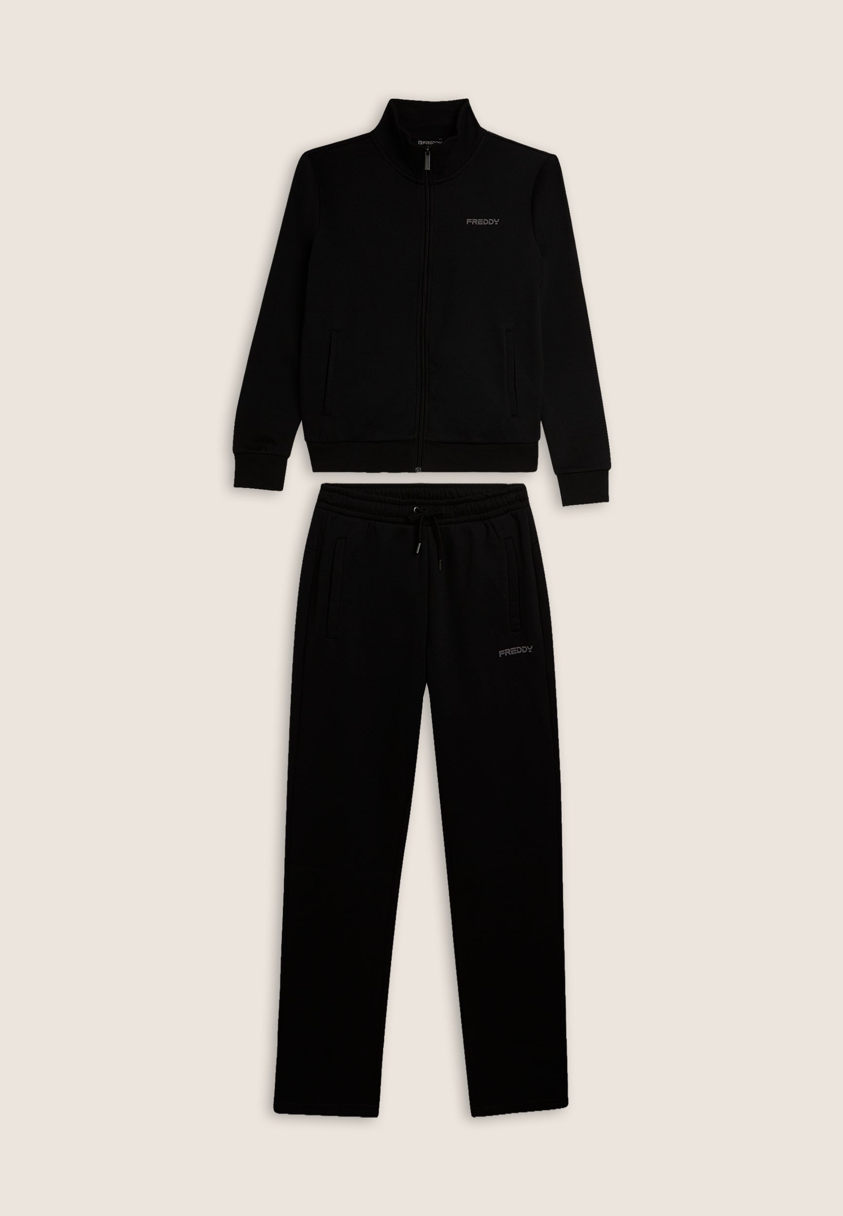 freddy-tuta-uomo-full-zip-felpa-garzata-collo-alto-gamba-dritta image 7