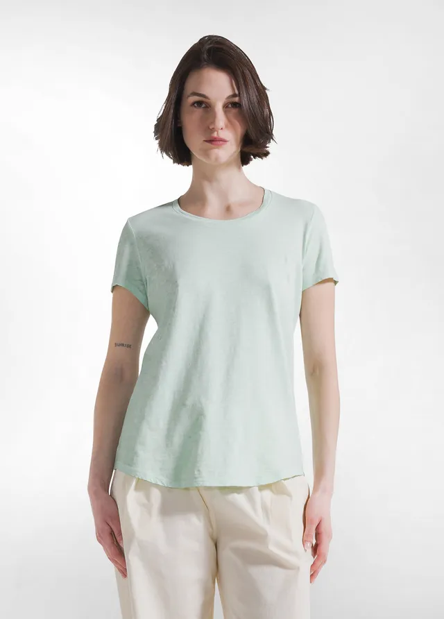 deha-d42513-t-shirt-cotone-flamm-verde image 1