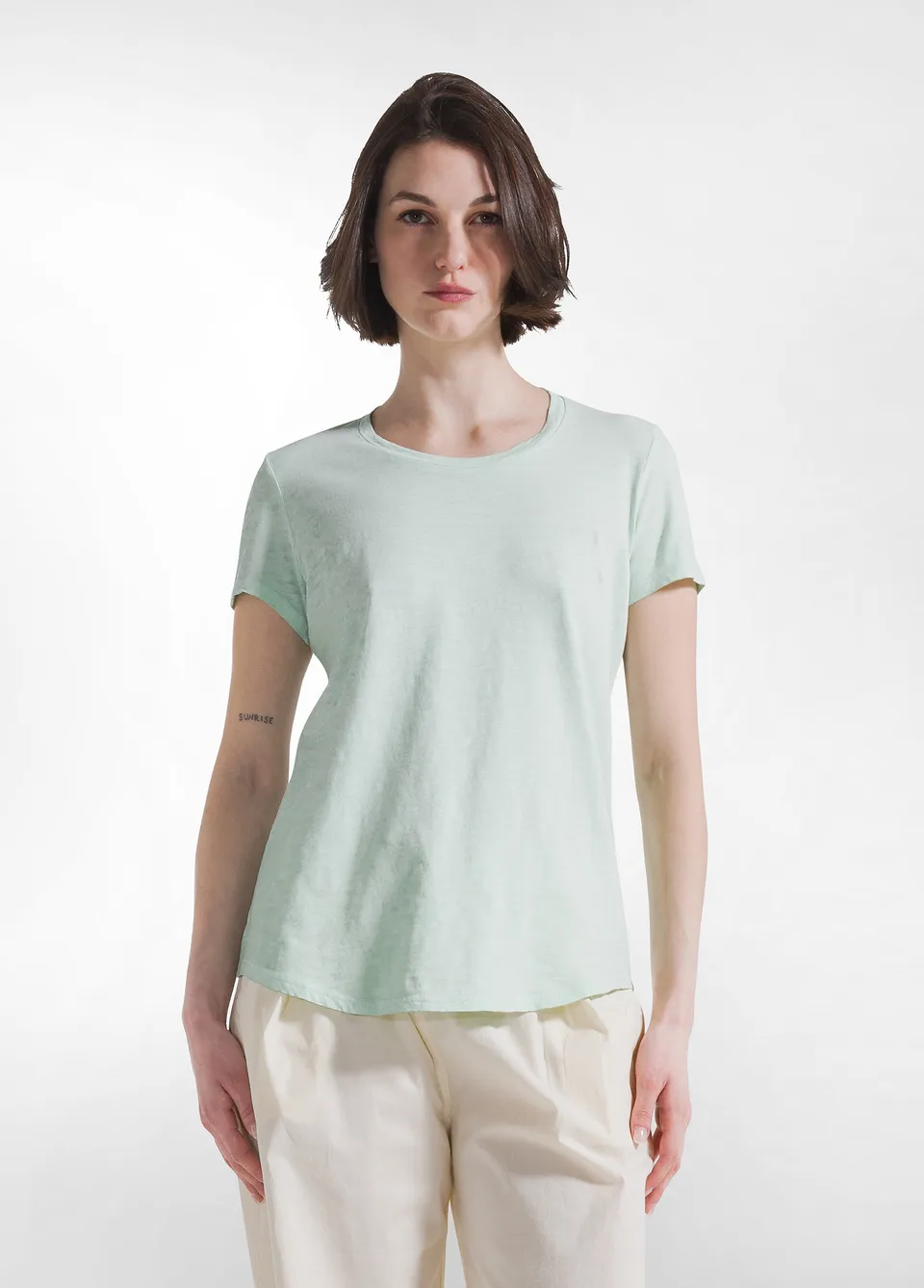 deha-d42513-t-shirt-cotone-flamm-verde image 1