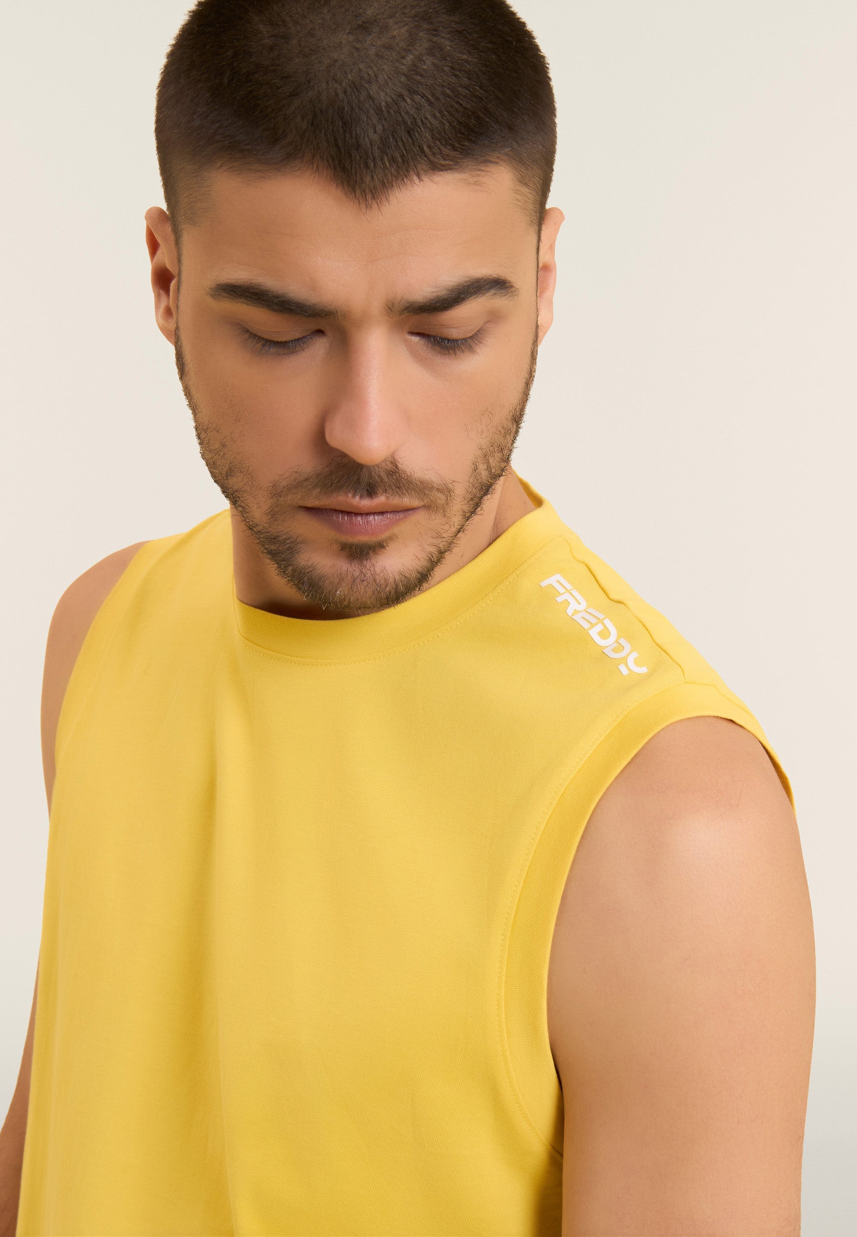 freddy-t-shirt-senza-maniche-in-jersey-di-cotone image 4