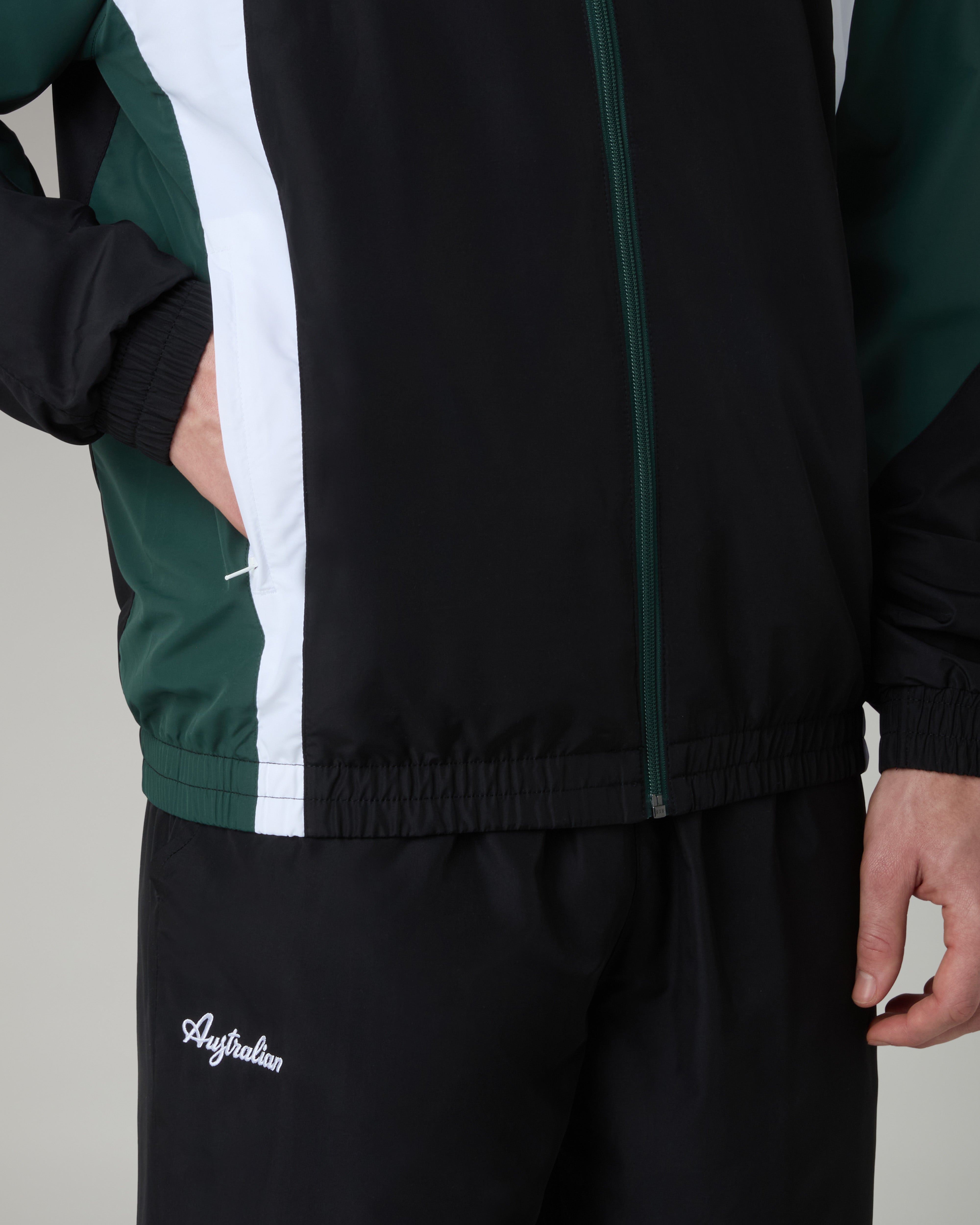 australian-posh-prime-tuta-uomo-nero-giacca-full-zip-pantalone-smash image 5