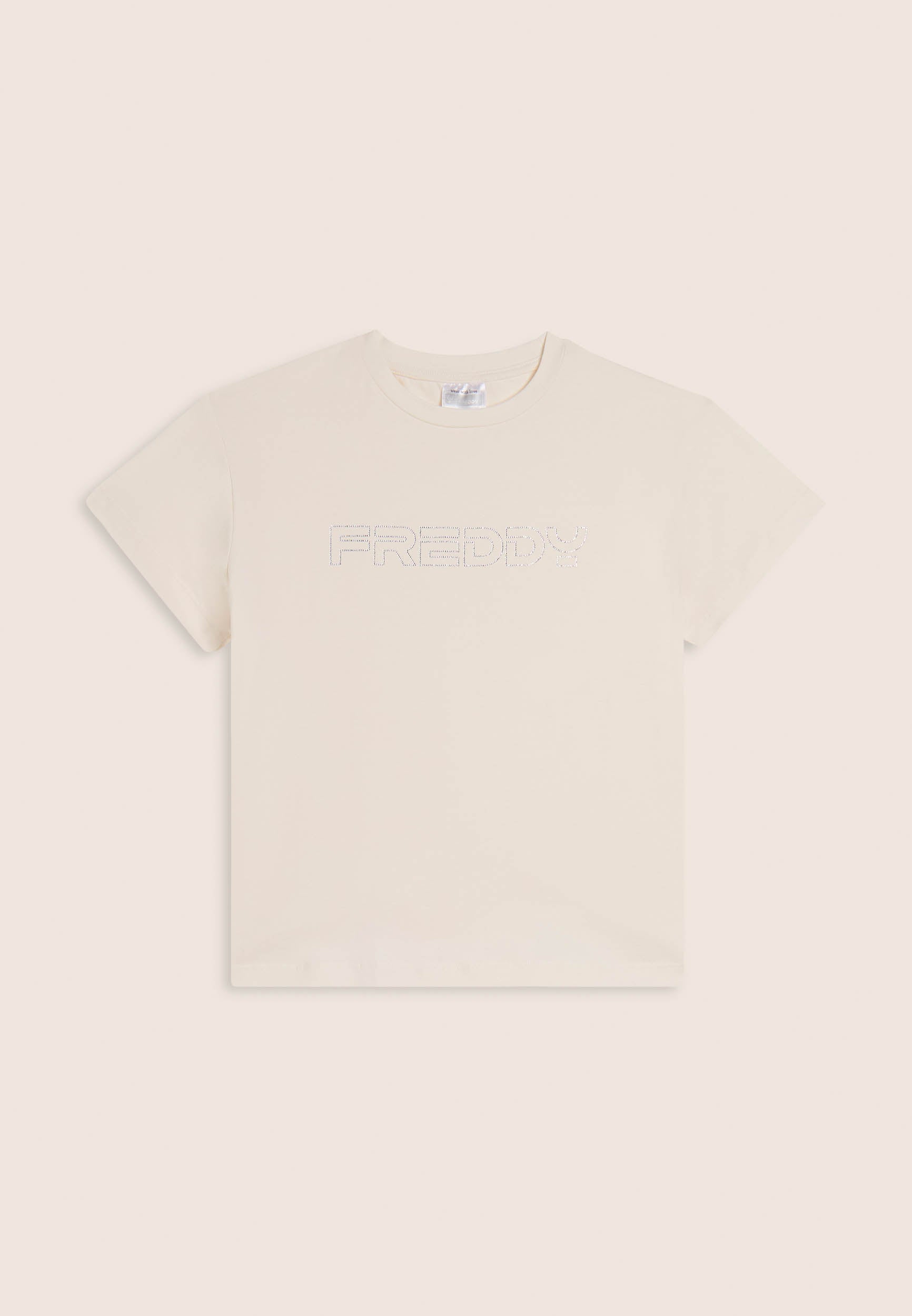 freddy-t-shirt-bambina-regular-con-logo-freddy-in-strass image 4
