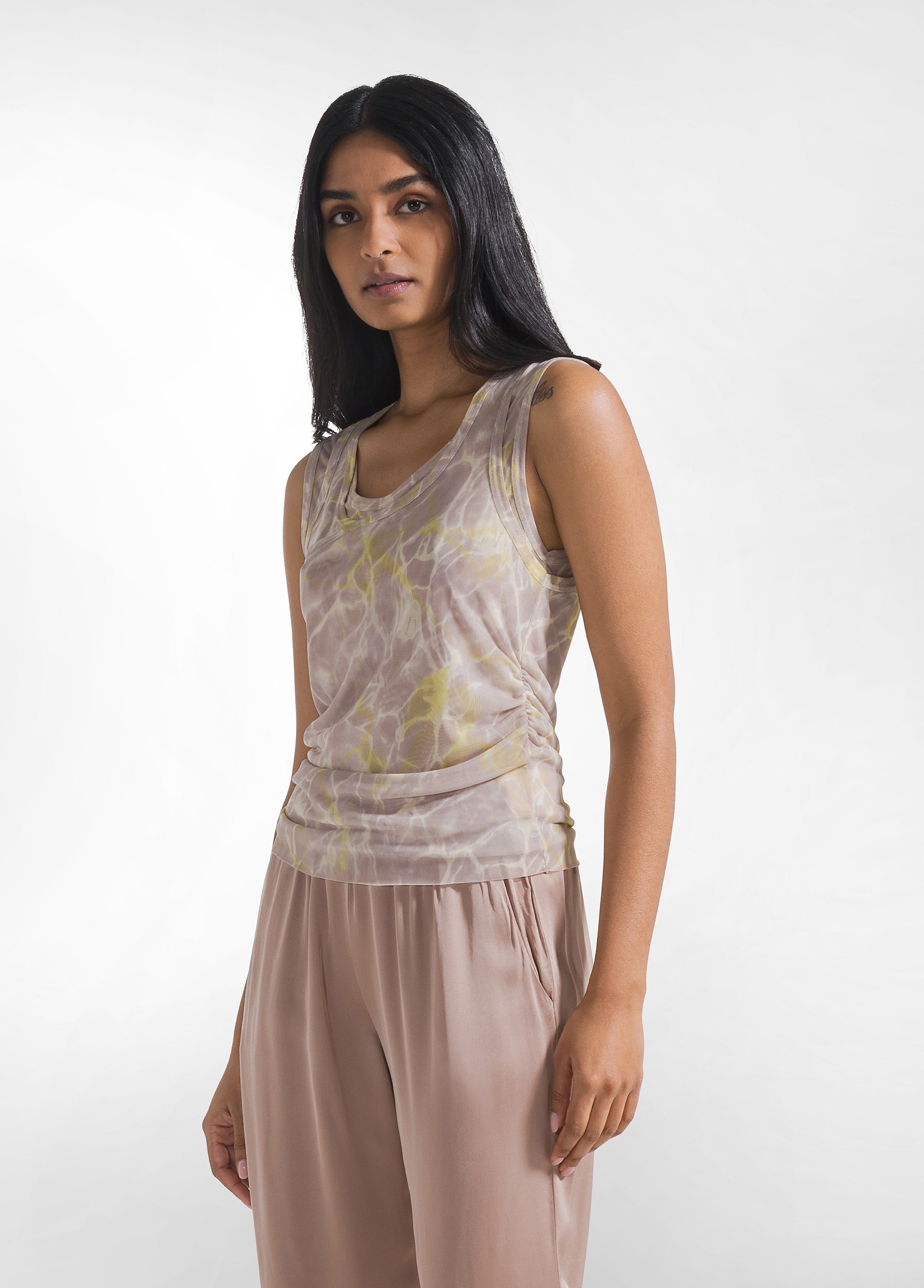 deha-canotta-in-tulle-allover-beige image 1