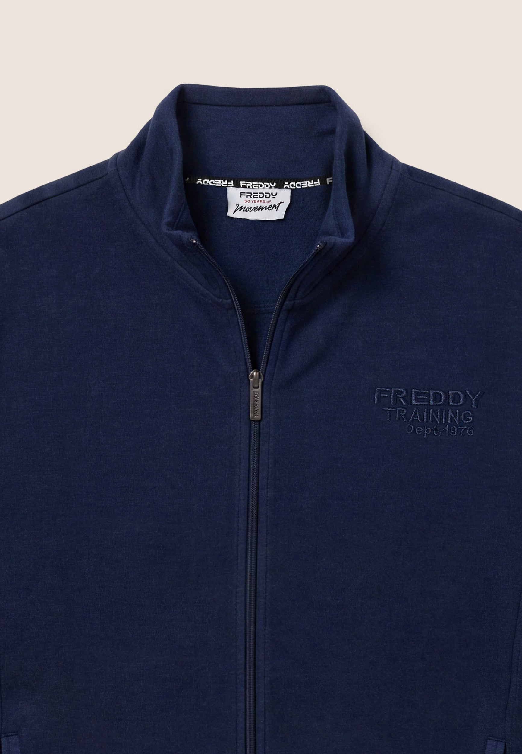 freddy-felpa-uomo-collo-alto-full-zip-training-dept-1976 image 3