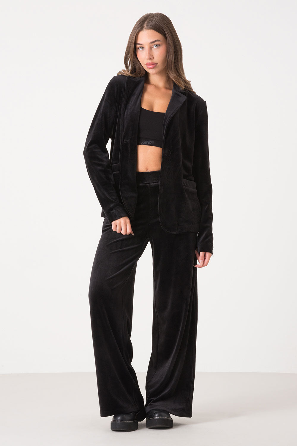 dimensione-danza-blazer-in-ciniglia-soft-con-bottone-giacca-donna image 6