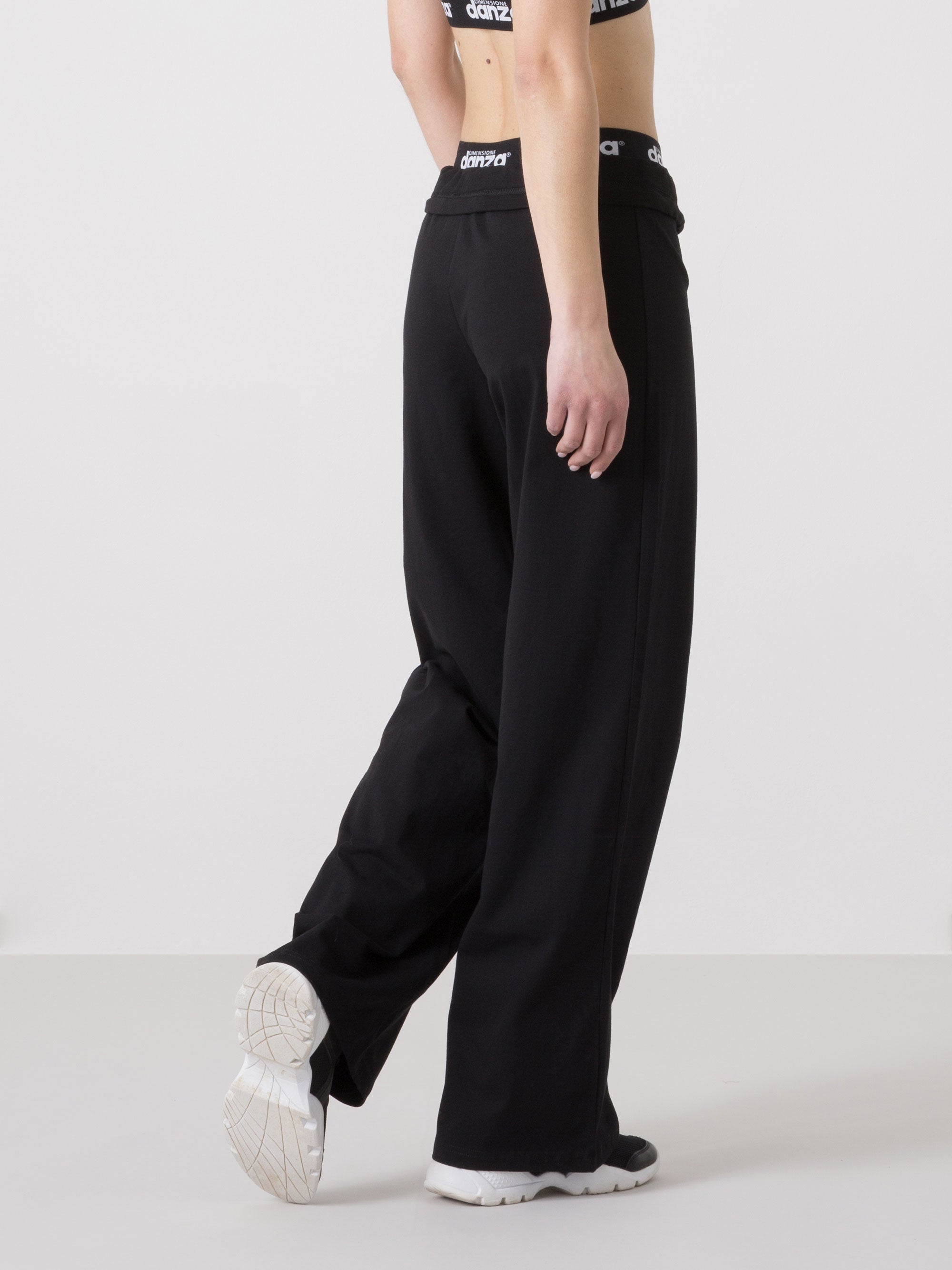 dimensione-danza-pantaloni-donna-wide-leg-con-fascia-logata-e-coulisse image 3