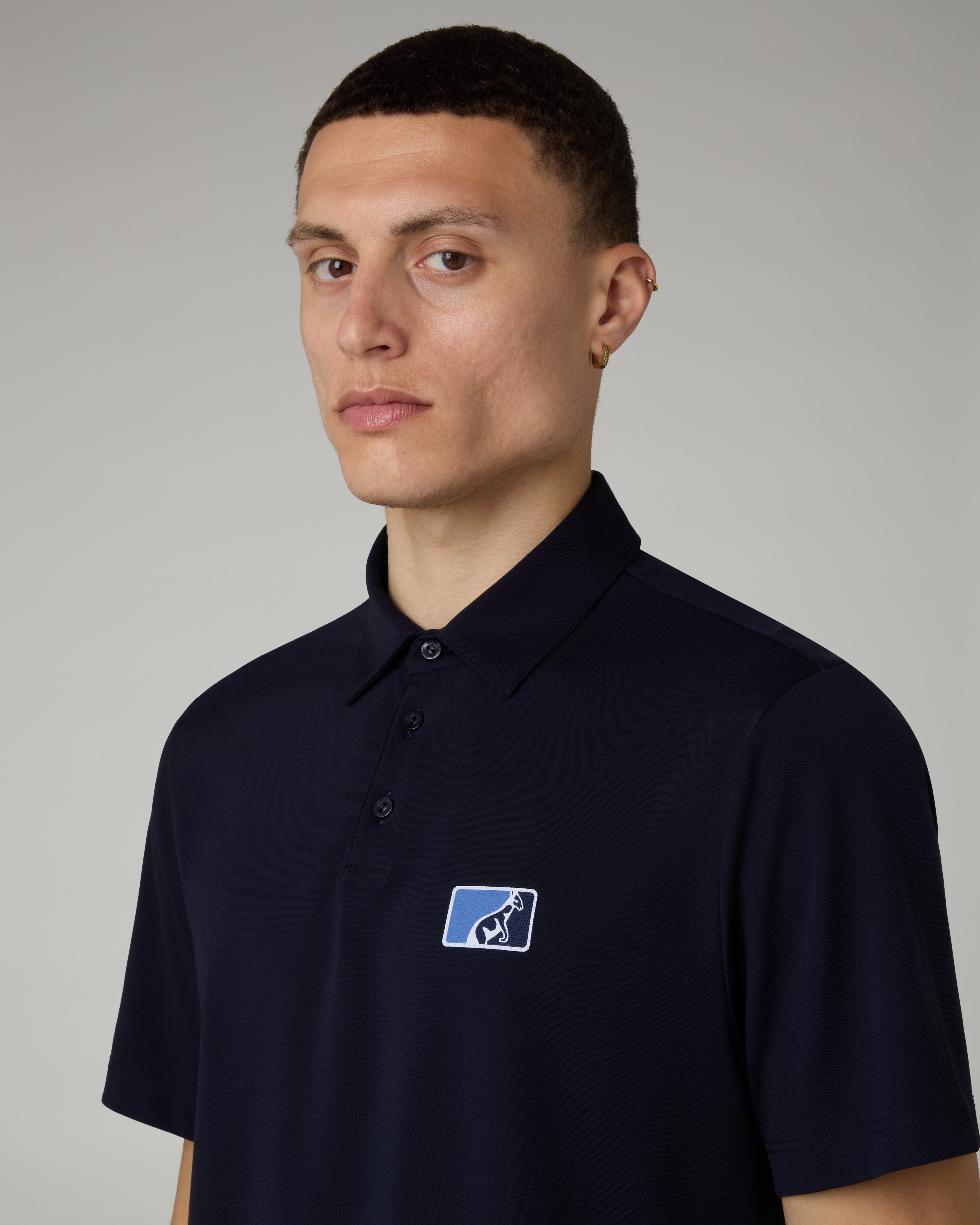 australian-flow-polo-shirt-league-polo-interlock-eclipse-blue-regular-fit image 4