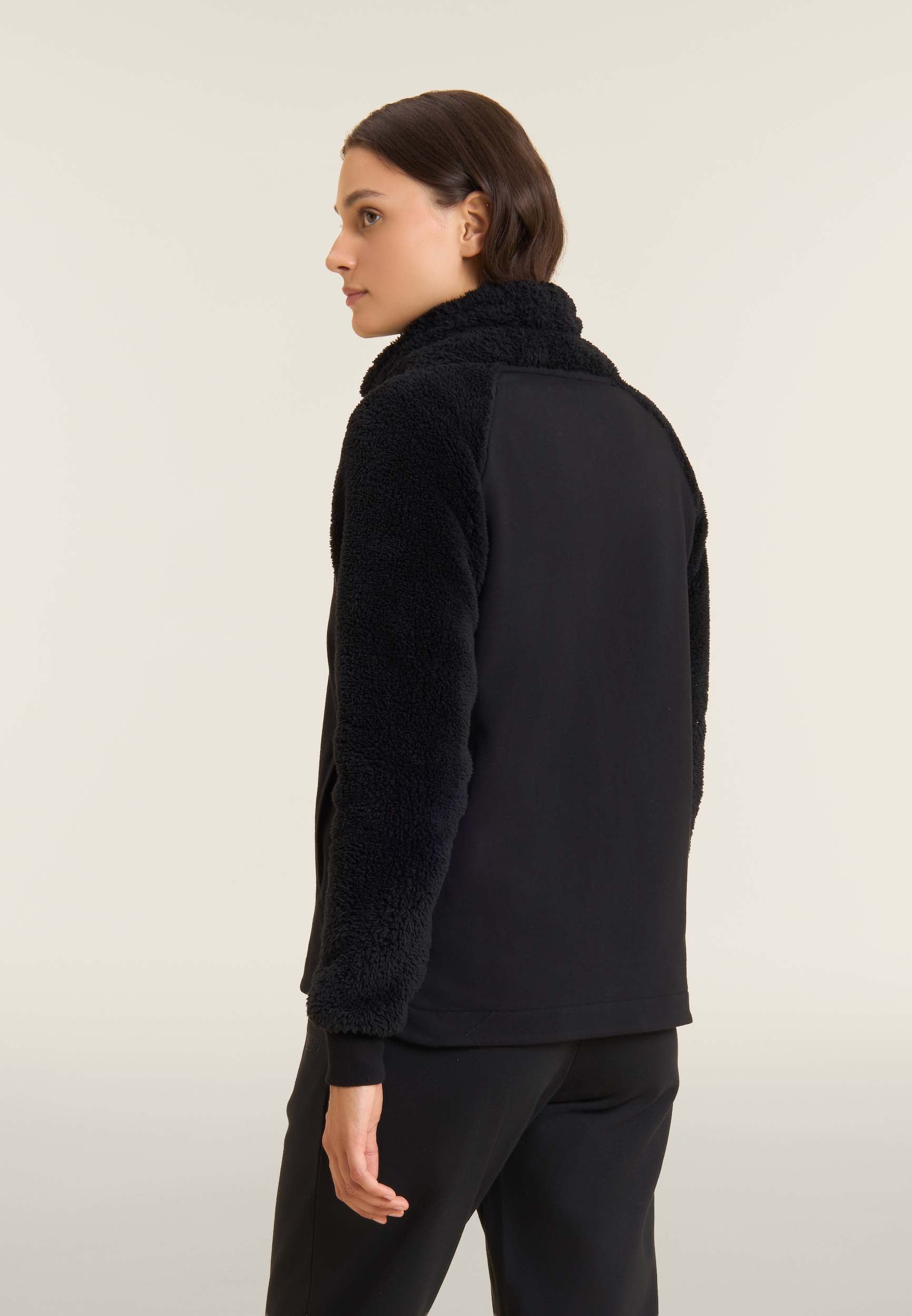 freddy-felpa-donna-con-zip-e-collo-alto-in-pile-sherpa image 2