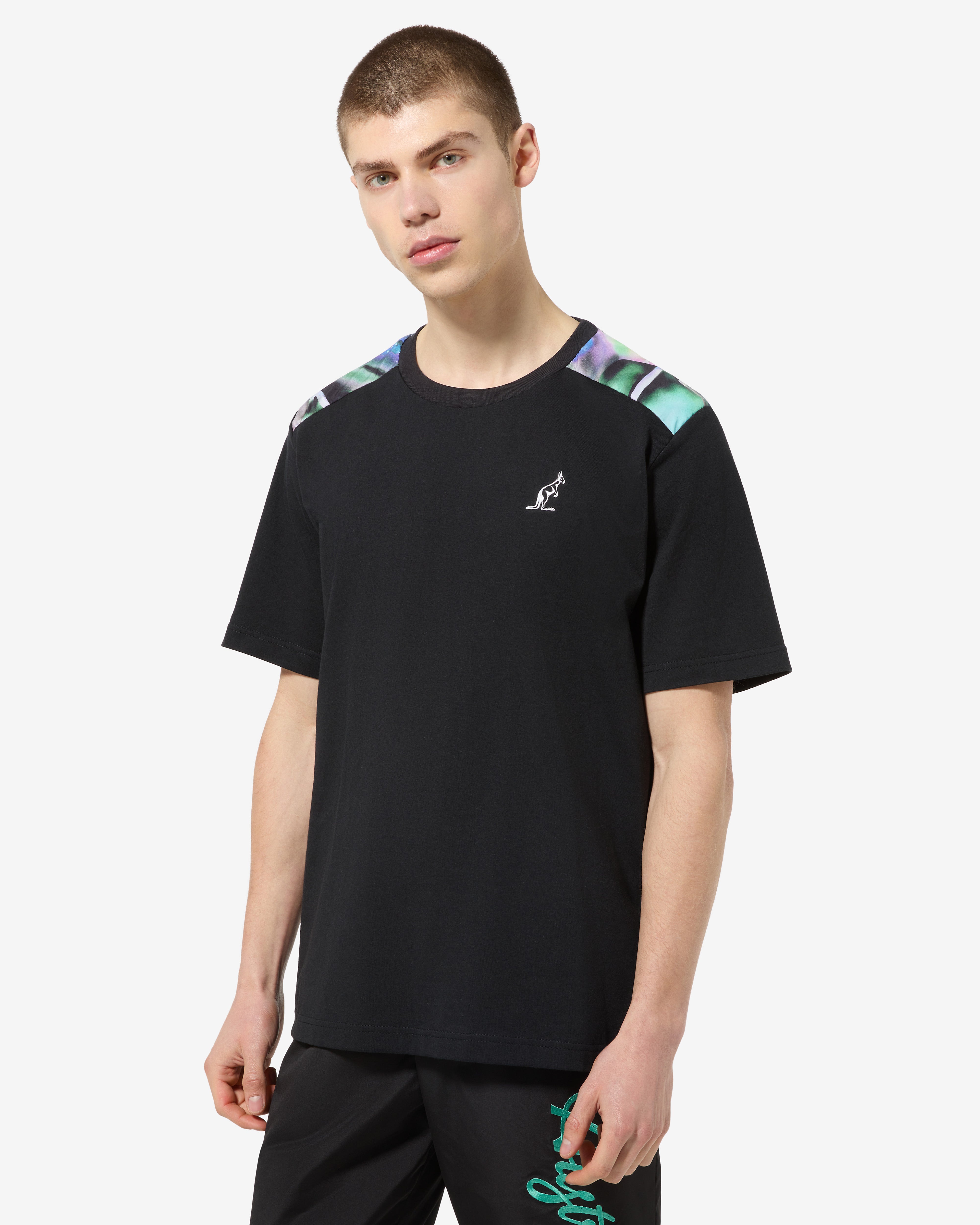 australian-pianeti-insert-t-shirt-t-shirt-cotone-nera-regular-fit image 1