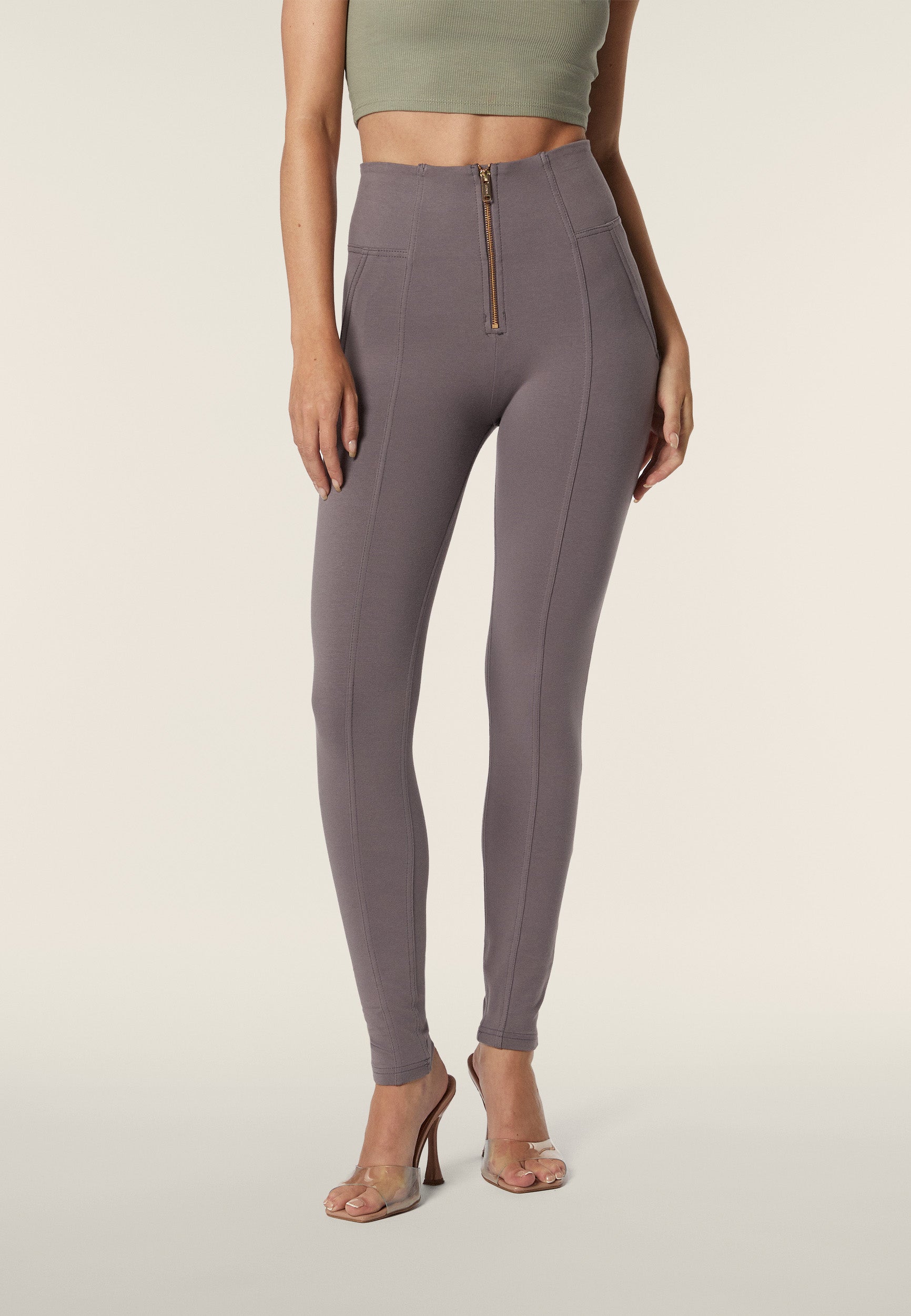 freddy-pantaloni-wr-up-vita-alta-superskinny-con-zip-e-cuciture-centrali image 1