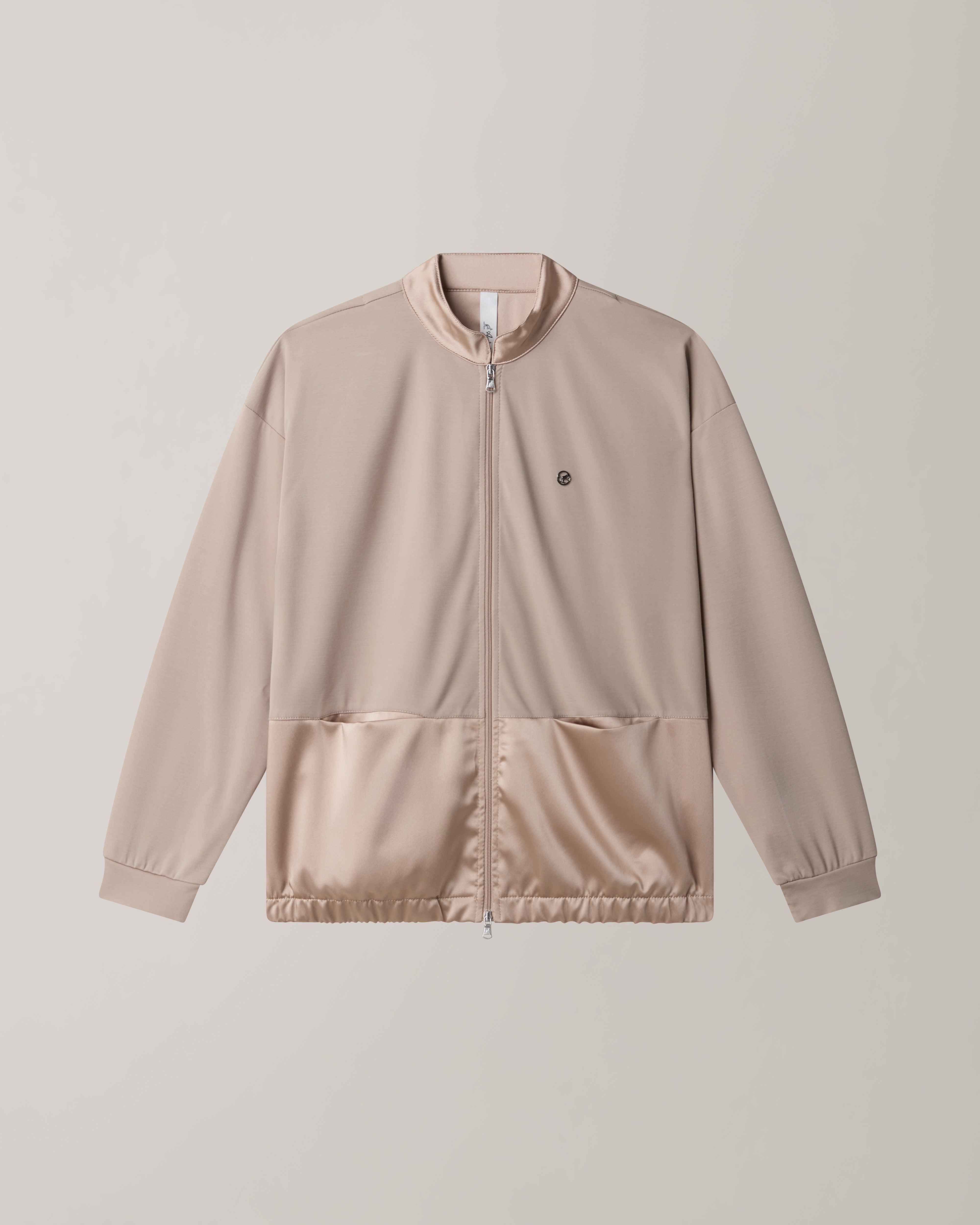 australian-glam-track-jacket-giacca-bomber-caffelatte-in-tessuto-flow image 6