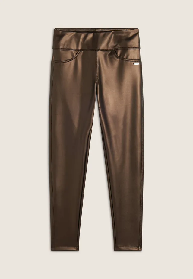 freddy-leggings-7-8-coated-effetto-pelle-vita-alta-skinny image 1