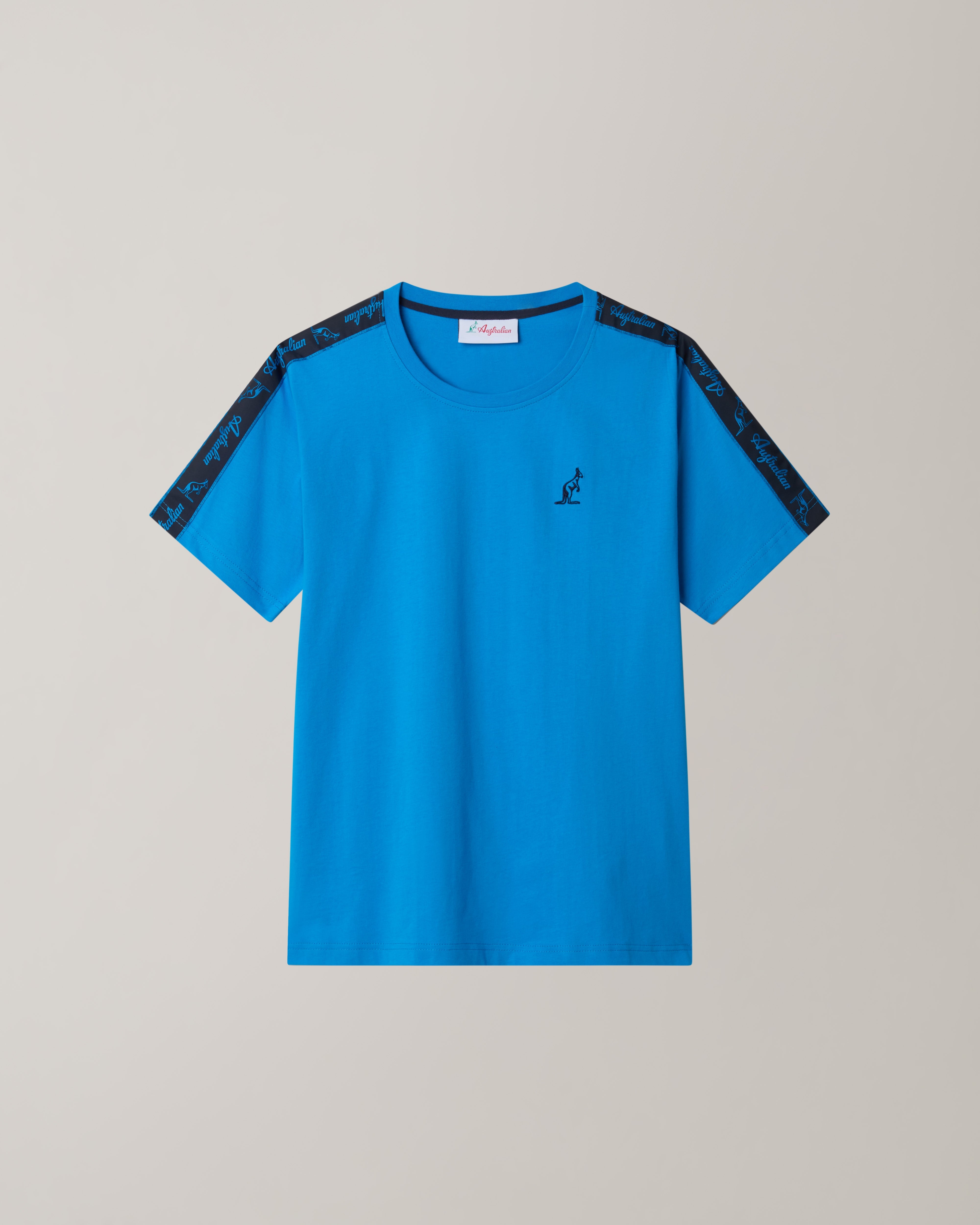 australian-blue-tape-t-shirt-cotone-blu-capri image 5