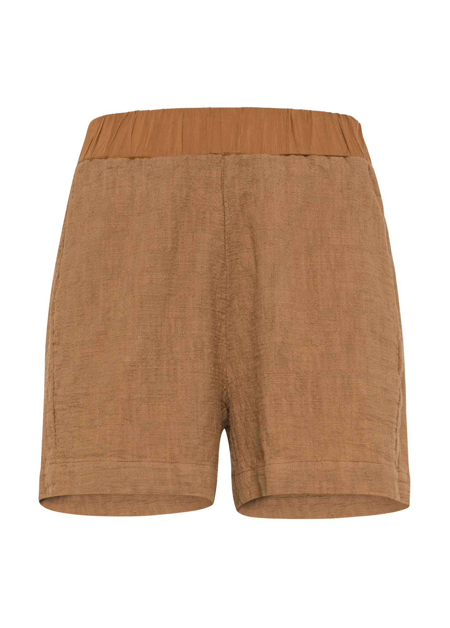 deha-short-in-cotone-e-mussola-marrone-short-leisurewear image 1
