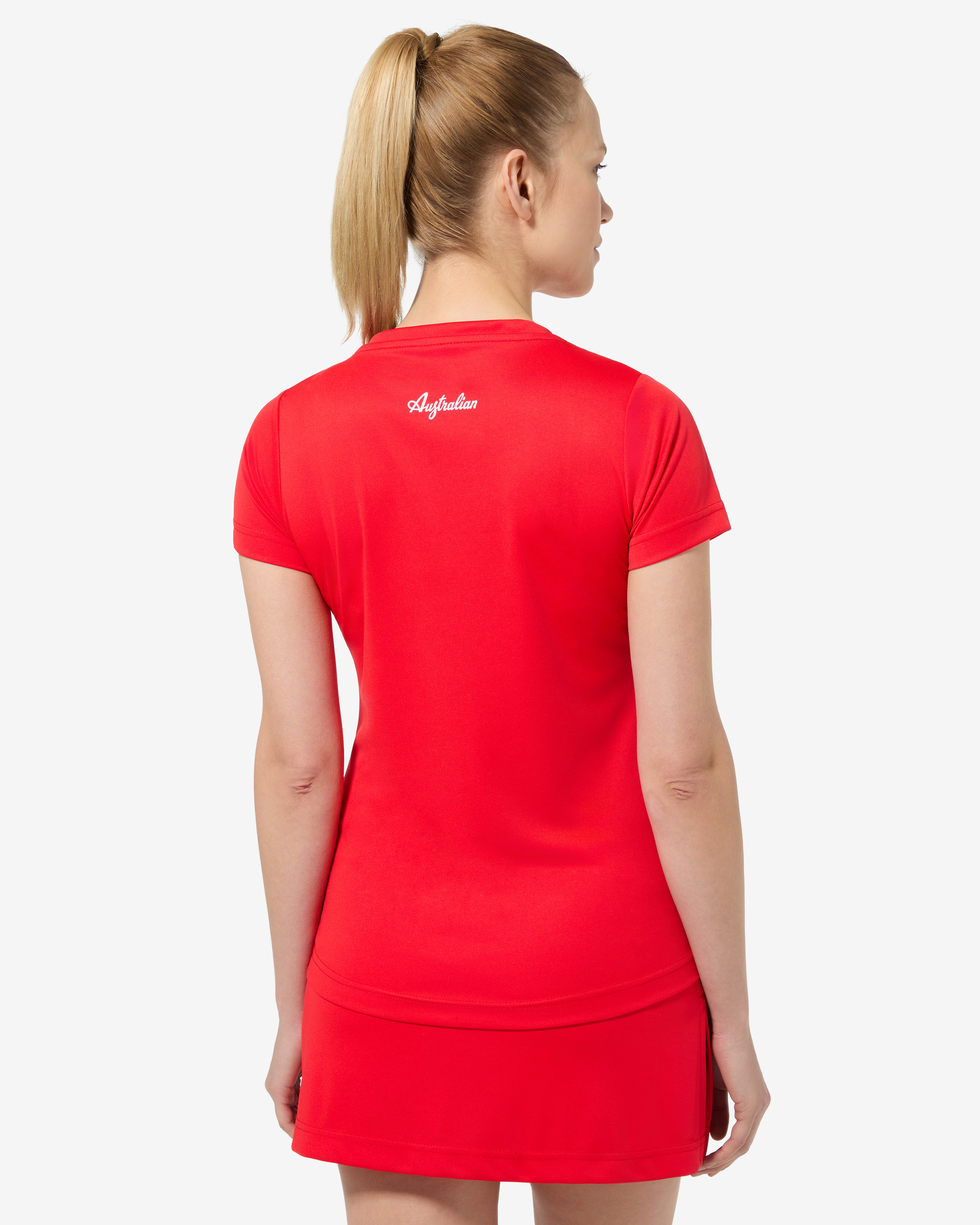 australian-essence-t-shirt-tennis-t-shirt-tecnica-ace-rosso-vivo-made-in-italy image 3