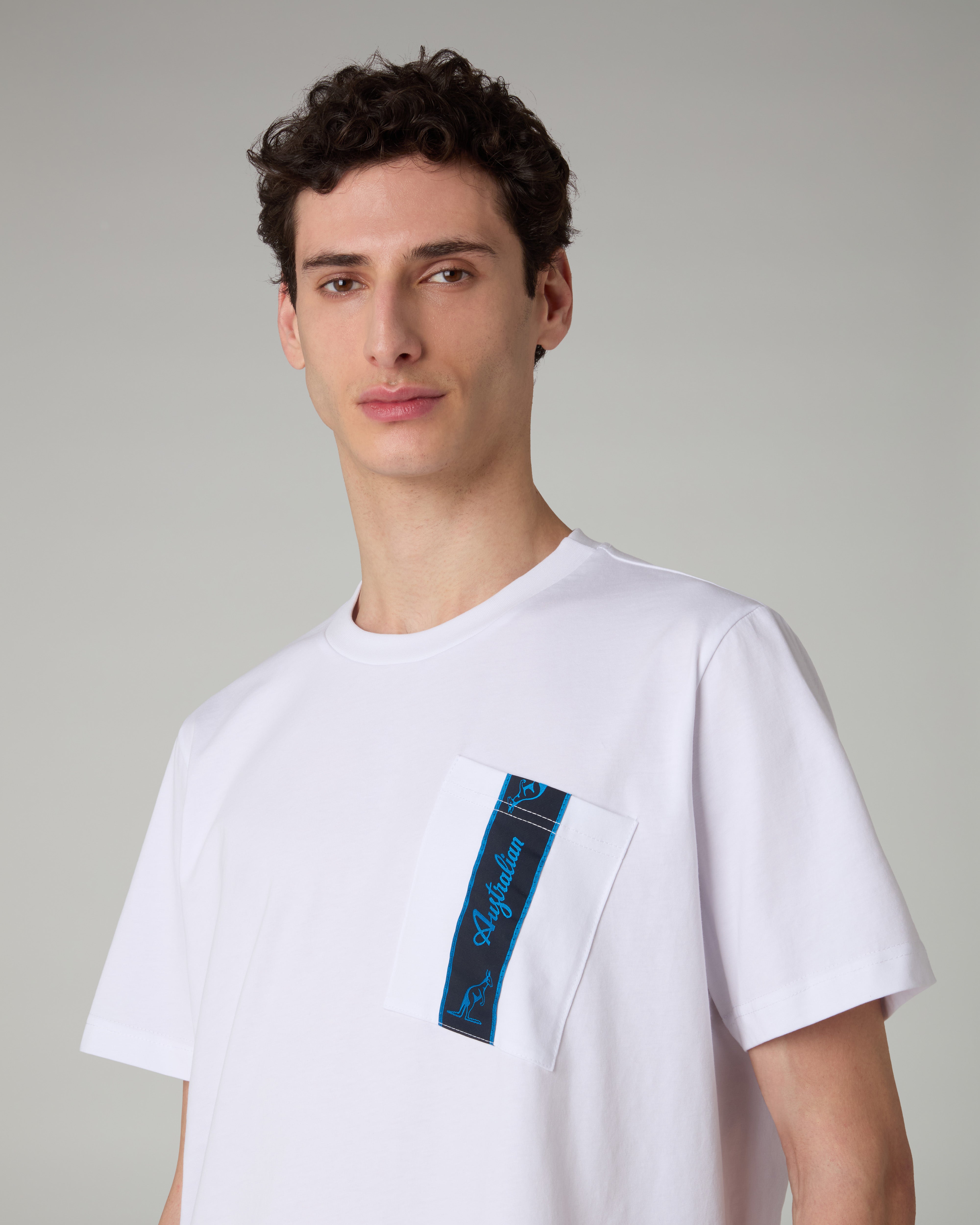 australian-pocket-t-shirt-t-shirt-cotone-bianco-con-tasca image 4