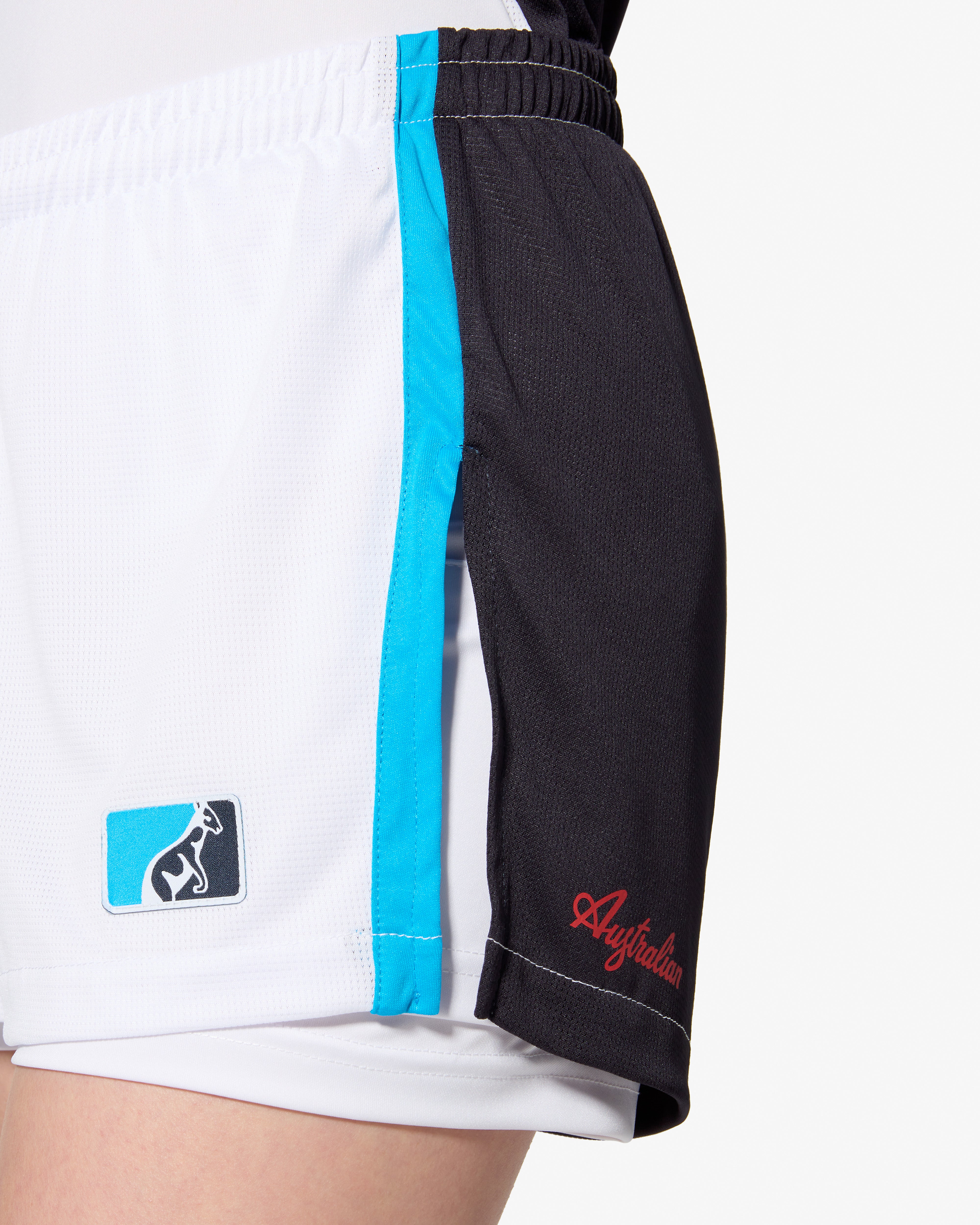 australian-league-short-bianco-pantaloncino-tennis-traspirante image 4