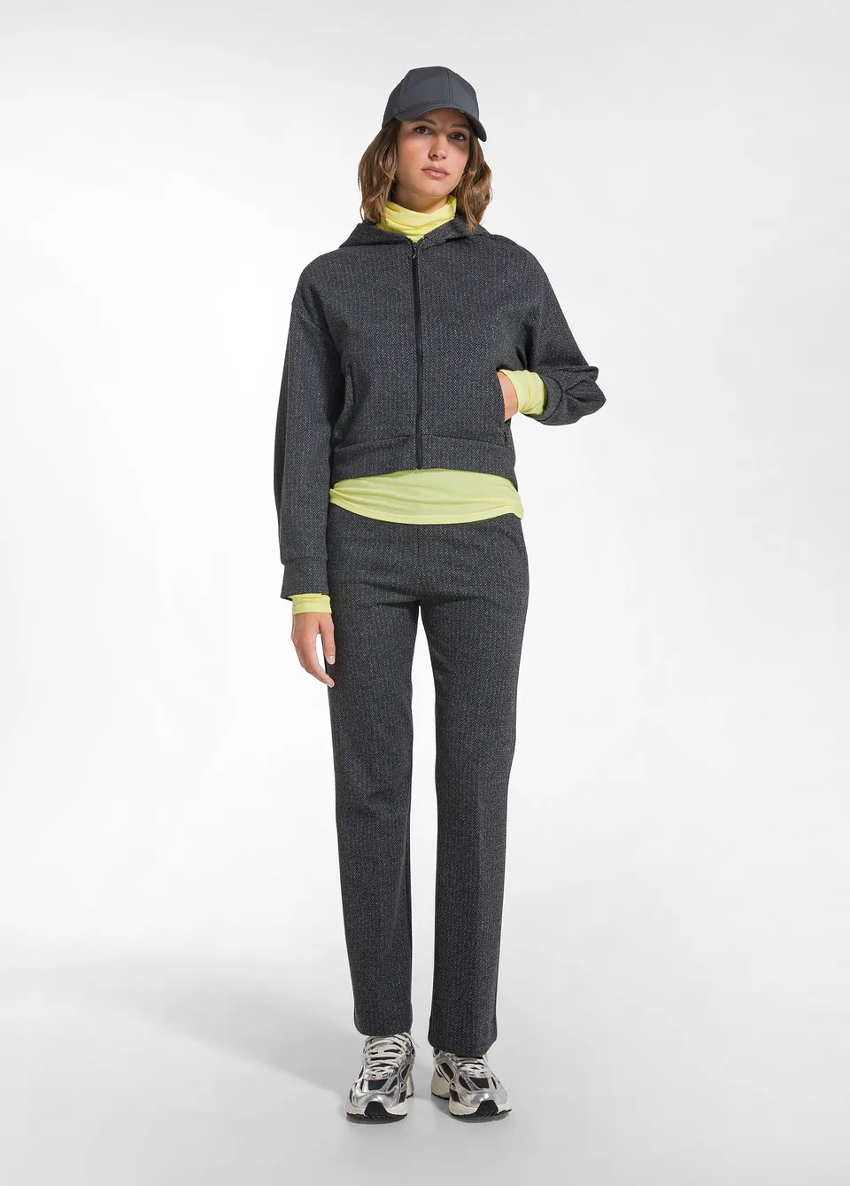 deha-pantalone-slim-fit-jacquard-lurex-d52566 image 1