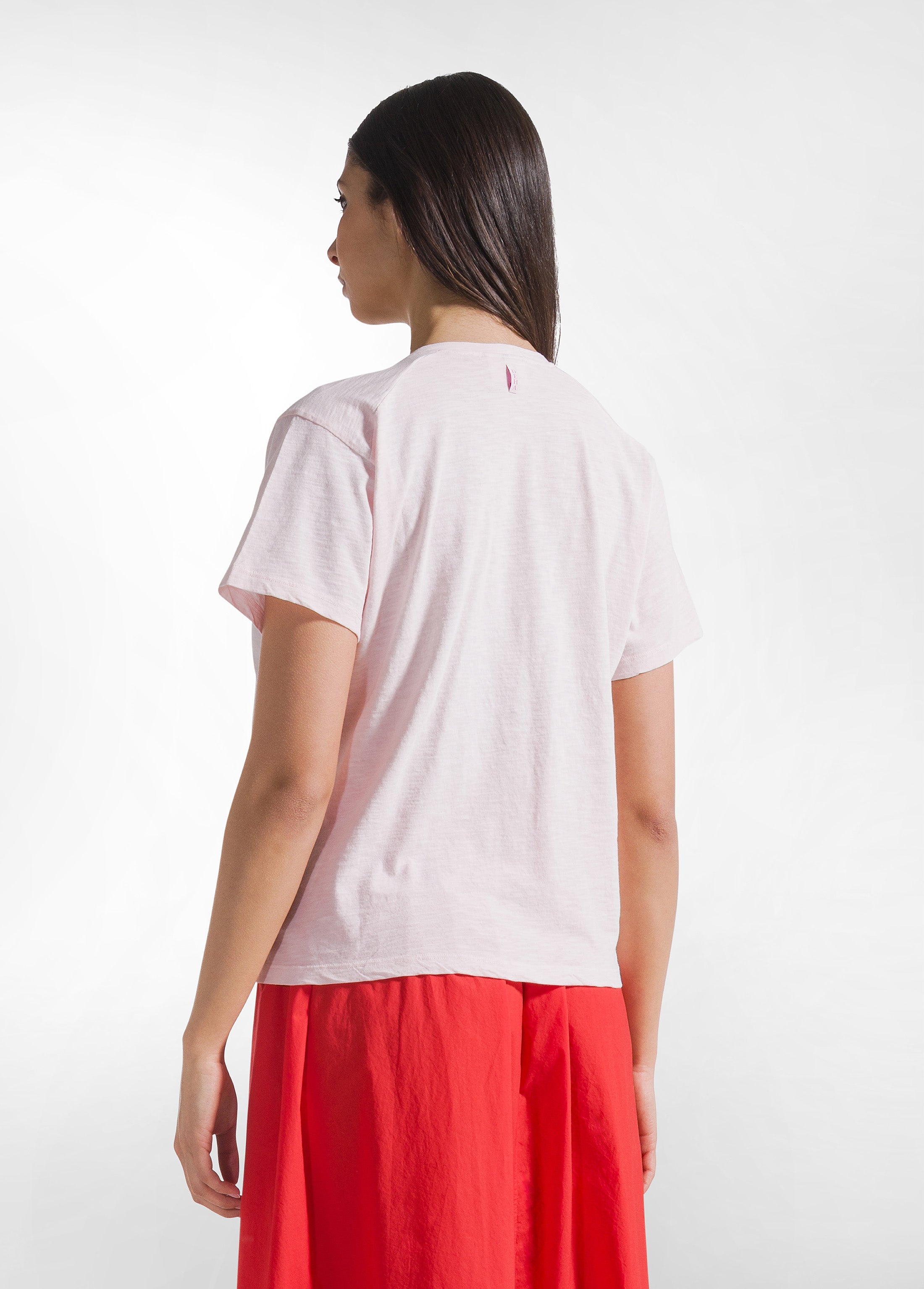 deha-t-shirt-flamm-scollo-ampio-rosa-d42515 image 2