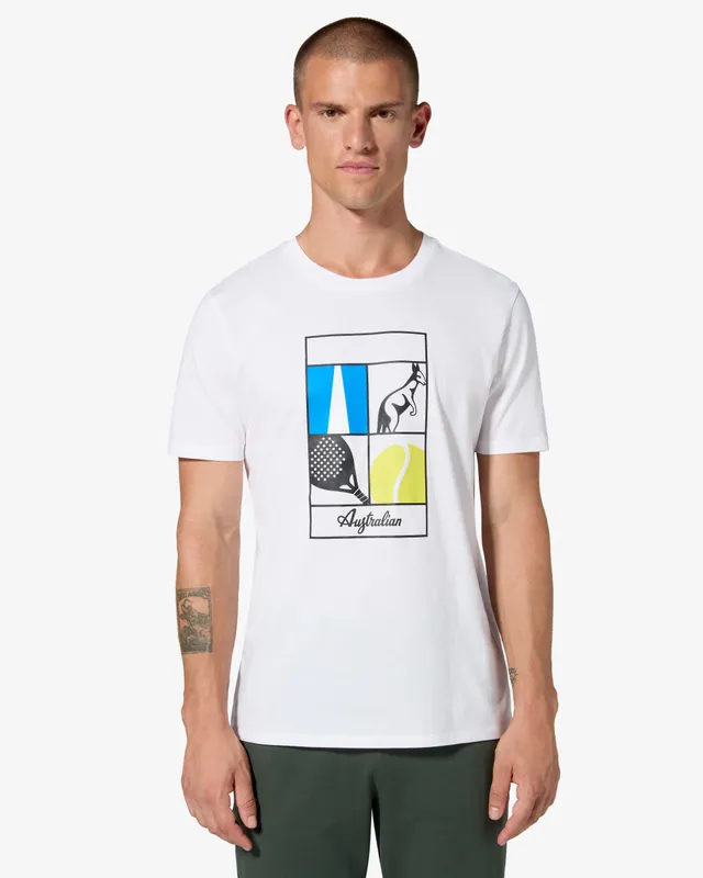 australian-meridiana-t-shirt-maglietta-cotone-bianca image 1