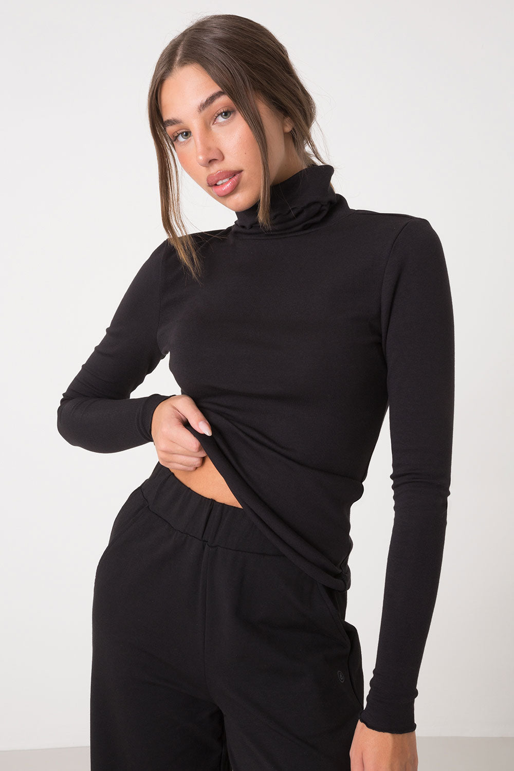 dimensione-danza-lupetto-in-modal-a-costine-slim-fit image 4