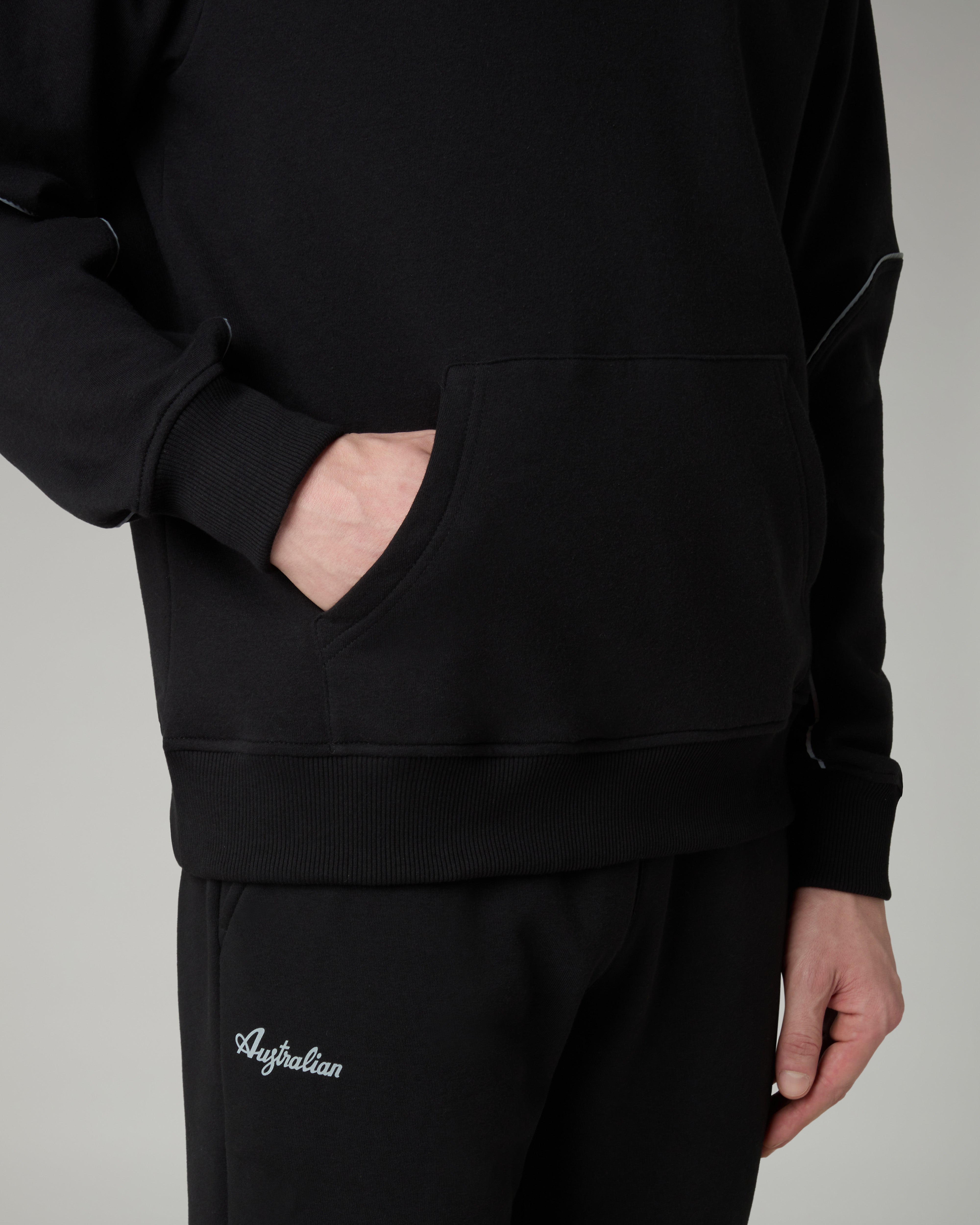 australian-nocturna-hoodie-felpa-invernale-nera-con-cappuccio image 5