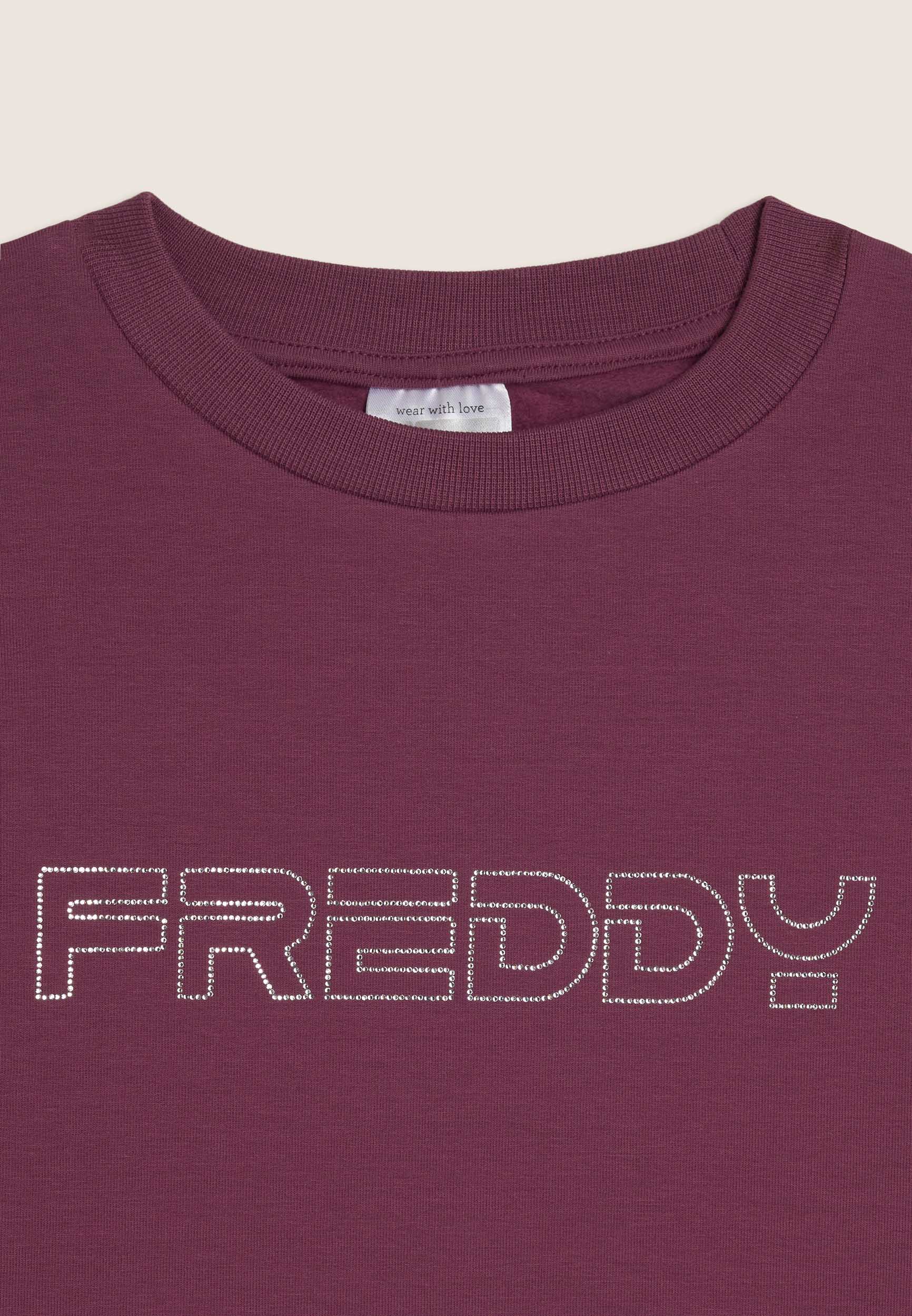 freddy-felpa-junior-girocollo-con-logo-in-strass image 6