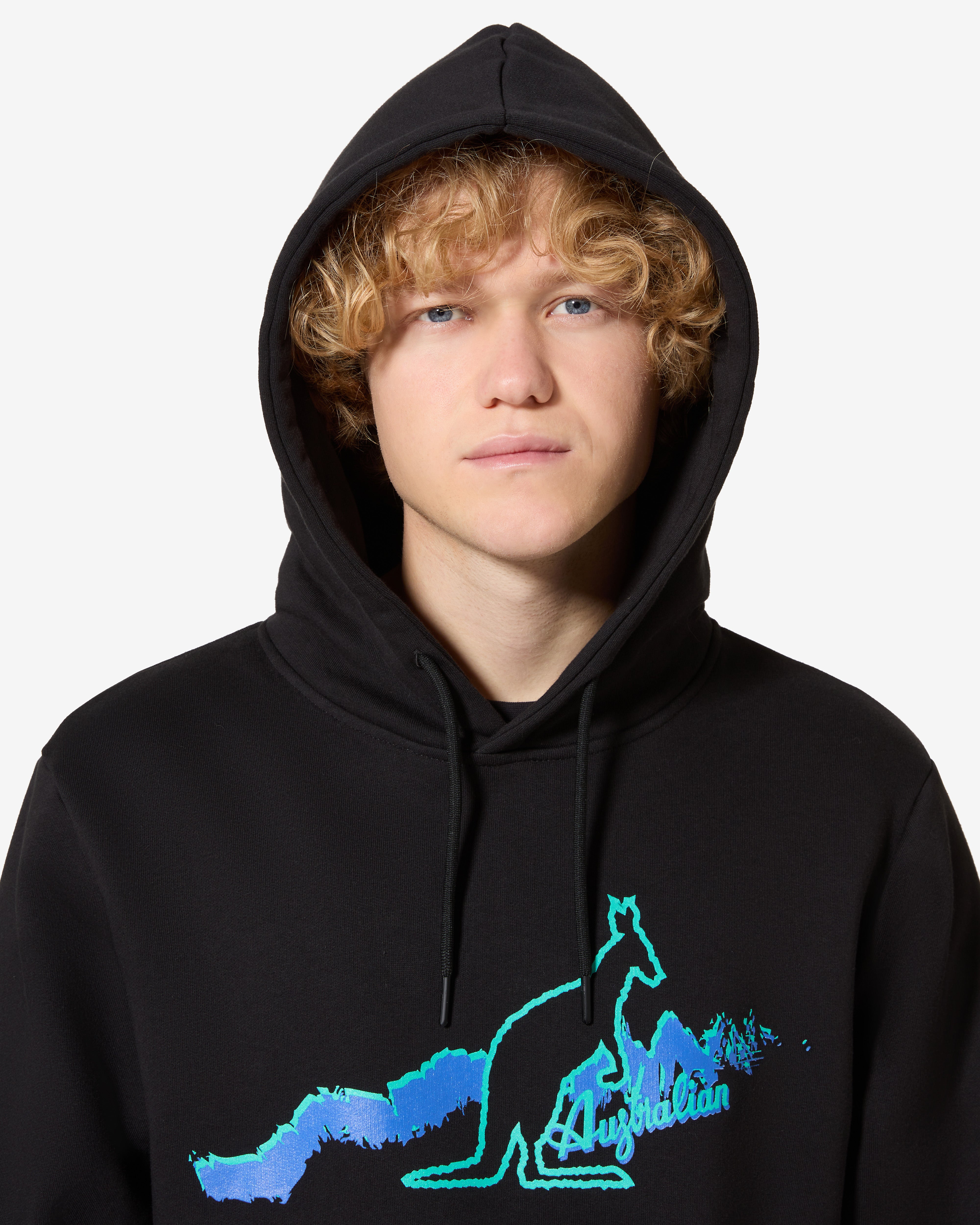 australian-road-hoodie-archive-felpa-cappuccio-nera image 4